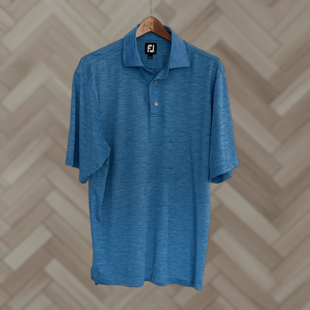 Footjoy FootJoy Polo Shirt Mens Blue Short Sleeve Golf size M Medium Regular Shirt Size US M / EU 48-50 / 2 - 1 Thumbnail