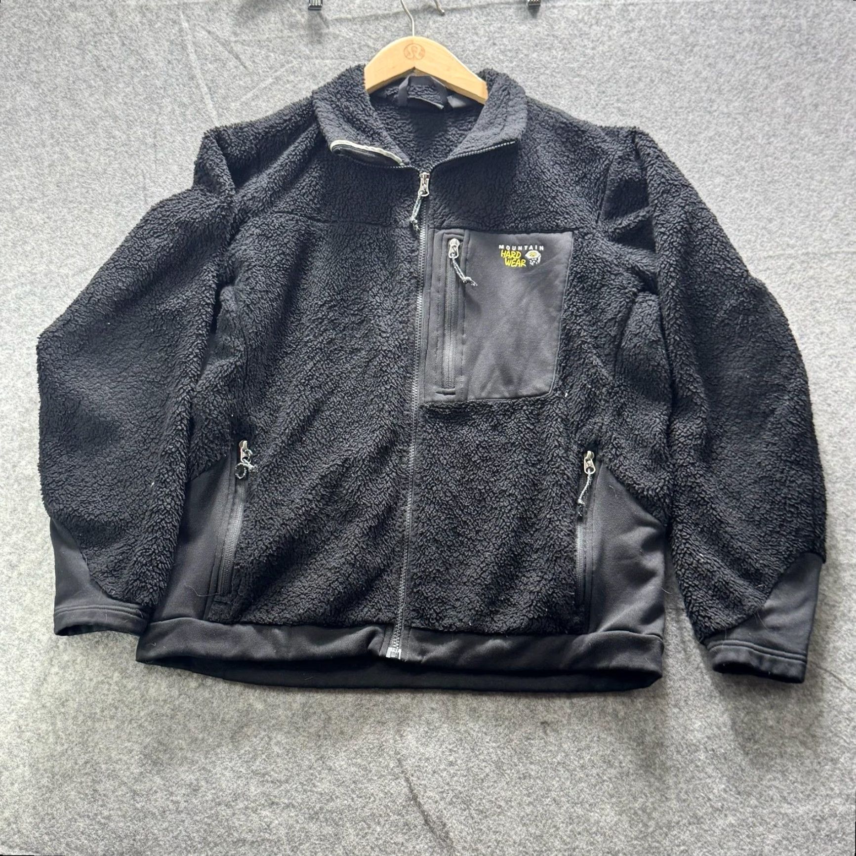 Mountain Hardwear Mountain Hardwear Jacket Womens Large Black Sherpa Fleece Full Zip Hiking Warm Winter Size L / US 10 / IT 46 - 4 Thumbnail