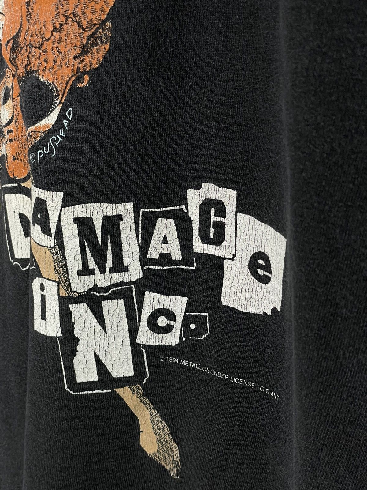 Japanese Brand × Metallica × Vintage Metallica 90s Damage Inc Vintage Band T-Shirt Size XXL Size US XXL / EU 58 / 5 - 9 Thumbnail