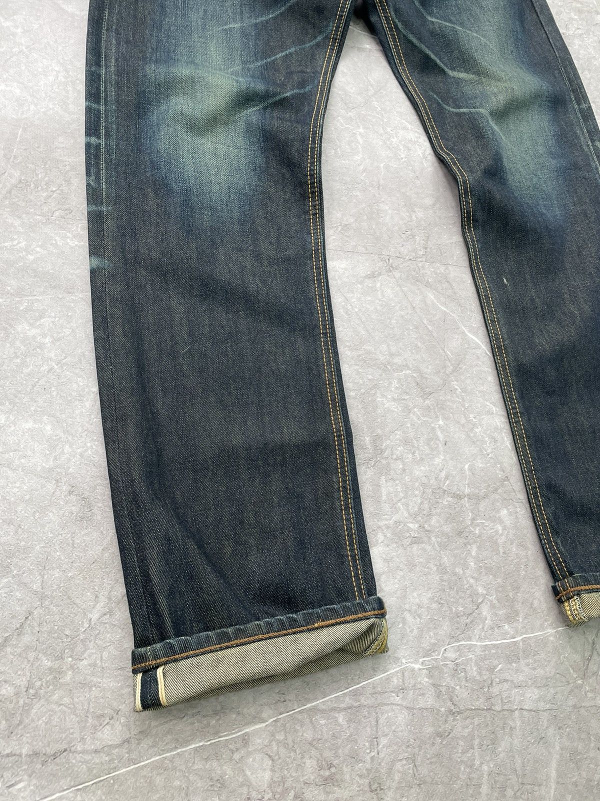 Edwin × Japanese Brand Vintage Edwin SK 505 SE Japan Flare selvage Jeans Size US 33 - 2 Thumbnail
