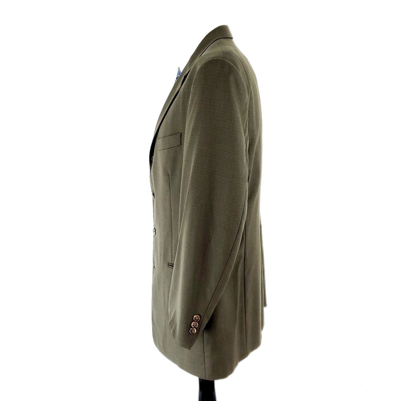Givenchy Givenchy Monsieur Wool 4 Button Sport Coat 40R Green Check S Size 40R - 4 Thumbnail