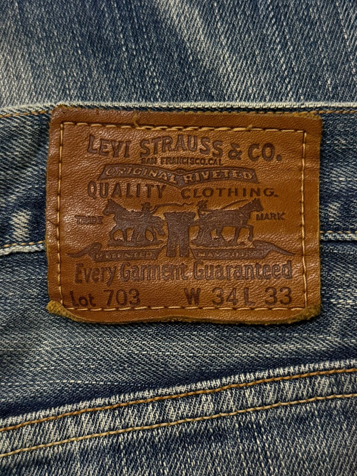 Levi's Vintage Levi’s 703 Distressed Denim Jeans | Vintage Fade W36 Size US 36 / EU 52 - 11 Thumbnail