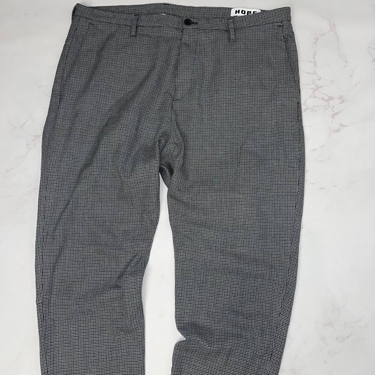 Hope HOPE Stockholm Casual Trousers Man Grey plaid pants Size US 32 / EU 48 - 2 Thumbnail