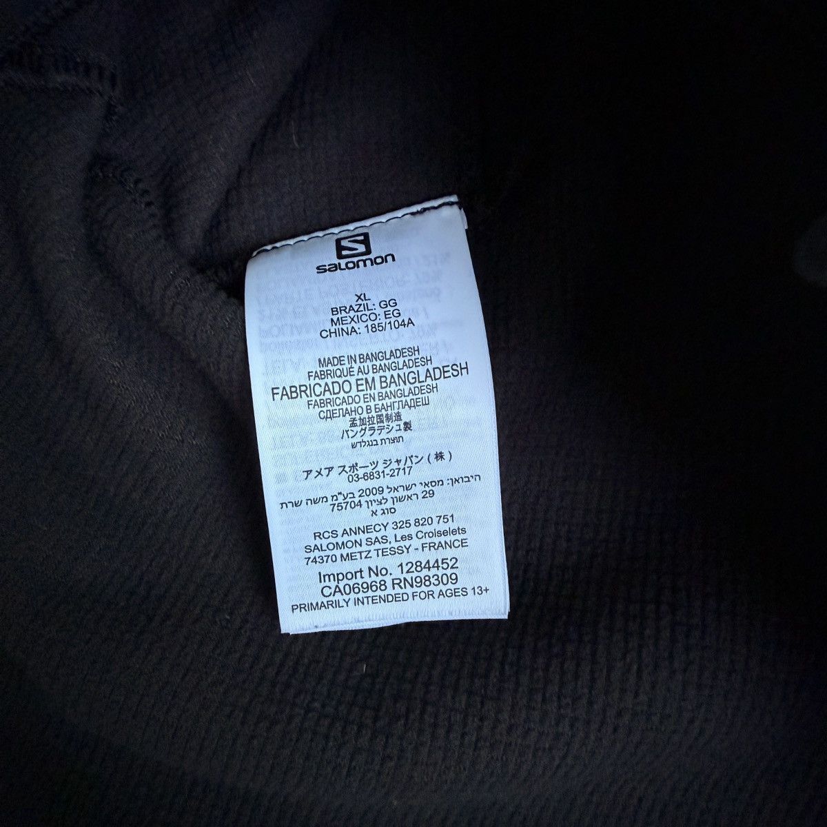 Salomon Salomon RS Warm Softshell Men's Jacket Dark Blue Black Size US XL / EU 56 / 4 - 7 Thumbnail