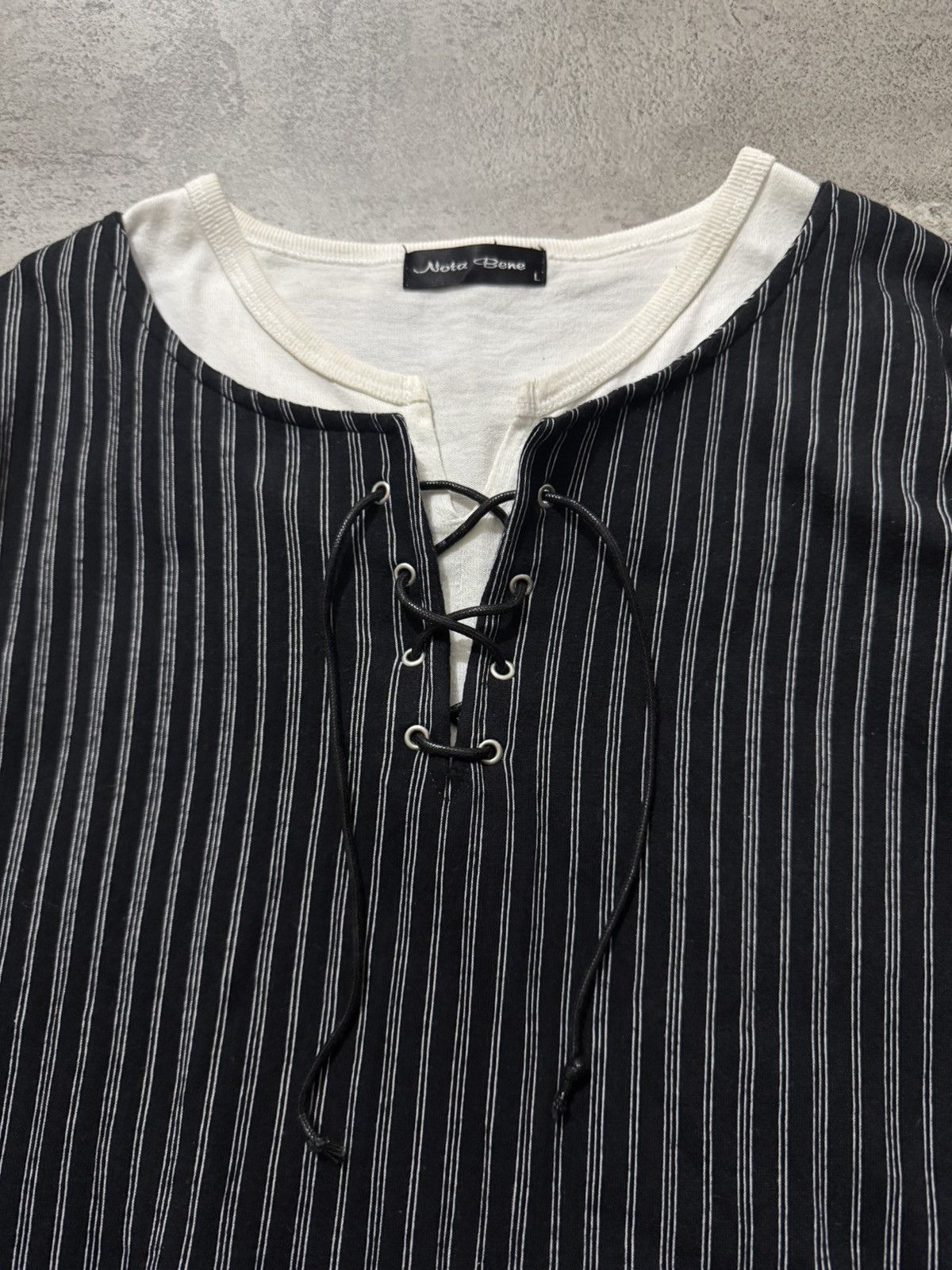 Hysteric Glamour Y2k Nota Bene Laced Double layer Tshirt Size US M / EU 48-50 / 2 - 3 Thumbnail