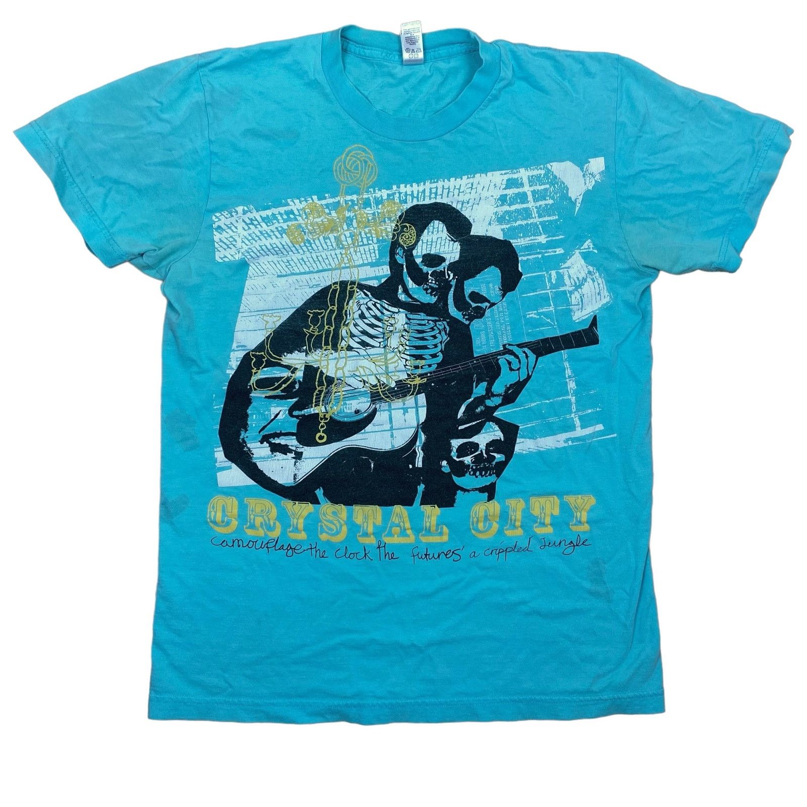 image of Crystal City Clothing T-Shirt The Blood Brothers Band in Blue, Men's (Size Small)