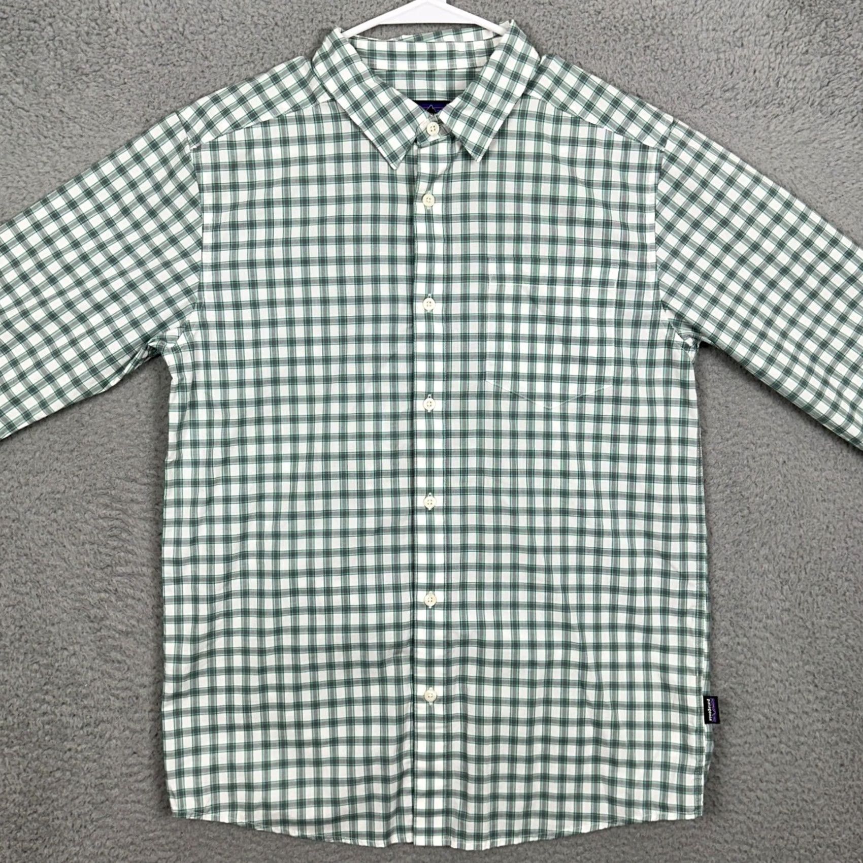 Patagonia Patagonia Shirt Mens Medium Green Button Up Plaid Long Sleeve EUC Size US M / EU 48-50 / 2 - 3 Thumbnail