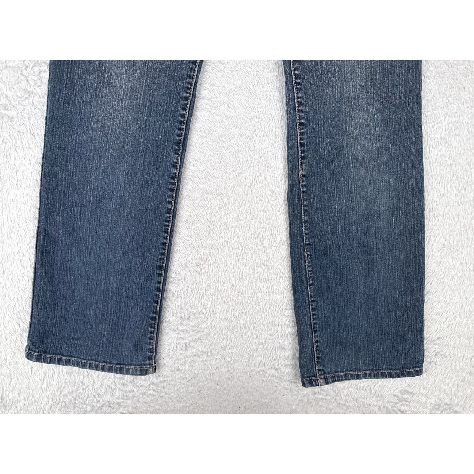 Calvin Klein Calvin Klein Jeans Womens 10 Blue Straight Leg Stretch Denim Embellished Pockets Jeans Size 32" / US 10 / IT 46 - 2 Thumbnail