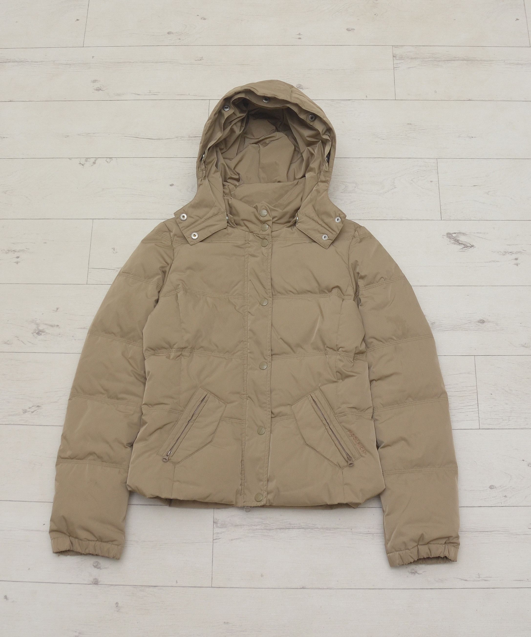 Woolrich Woolen Mills Woolrich Down womens Bomber Jacket With Hood sz M Size S / US 4 / IT 40 - 1 Thumbnail