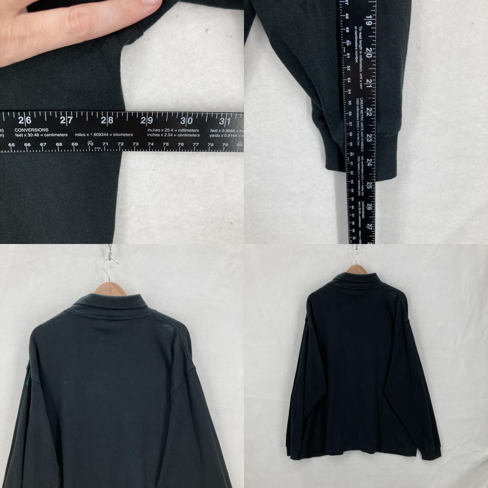 Haggar Haggar Generations Shirt Mens 2XL Black Mock Neck Long Sleeve 100% Cotton NWT Size US XXL / EU 58 / 5 - 8 Thumbnail