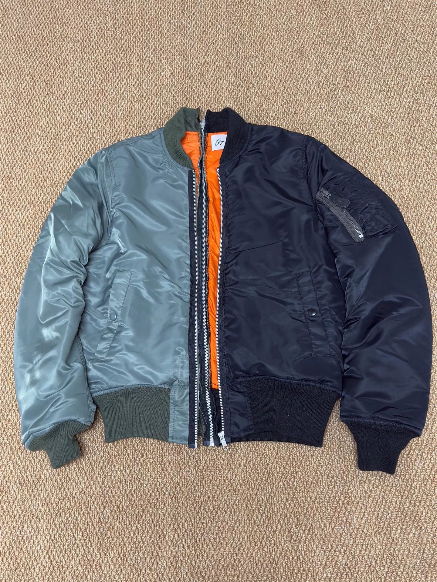 Japanese Brand Two-Tone MA-1 Flight Jacket Size US M / EU 48-50 / 2 - 1 Thumbnail