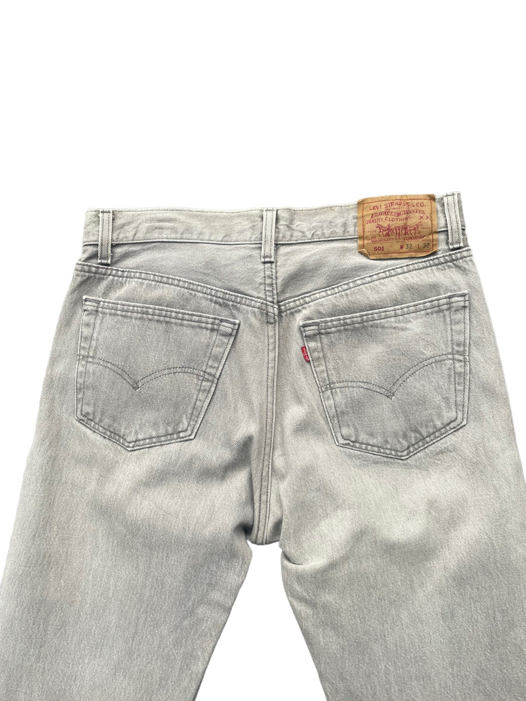 Levi's Vintage 1991 Levis 501 e Faded Grey Denim Size US 32 / EU 48 - 7 Thumbnail