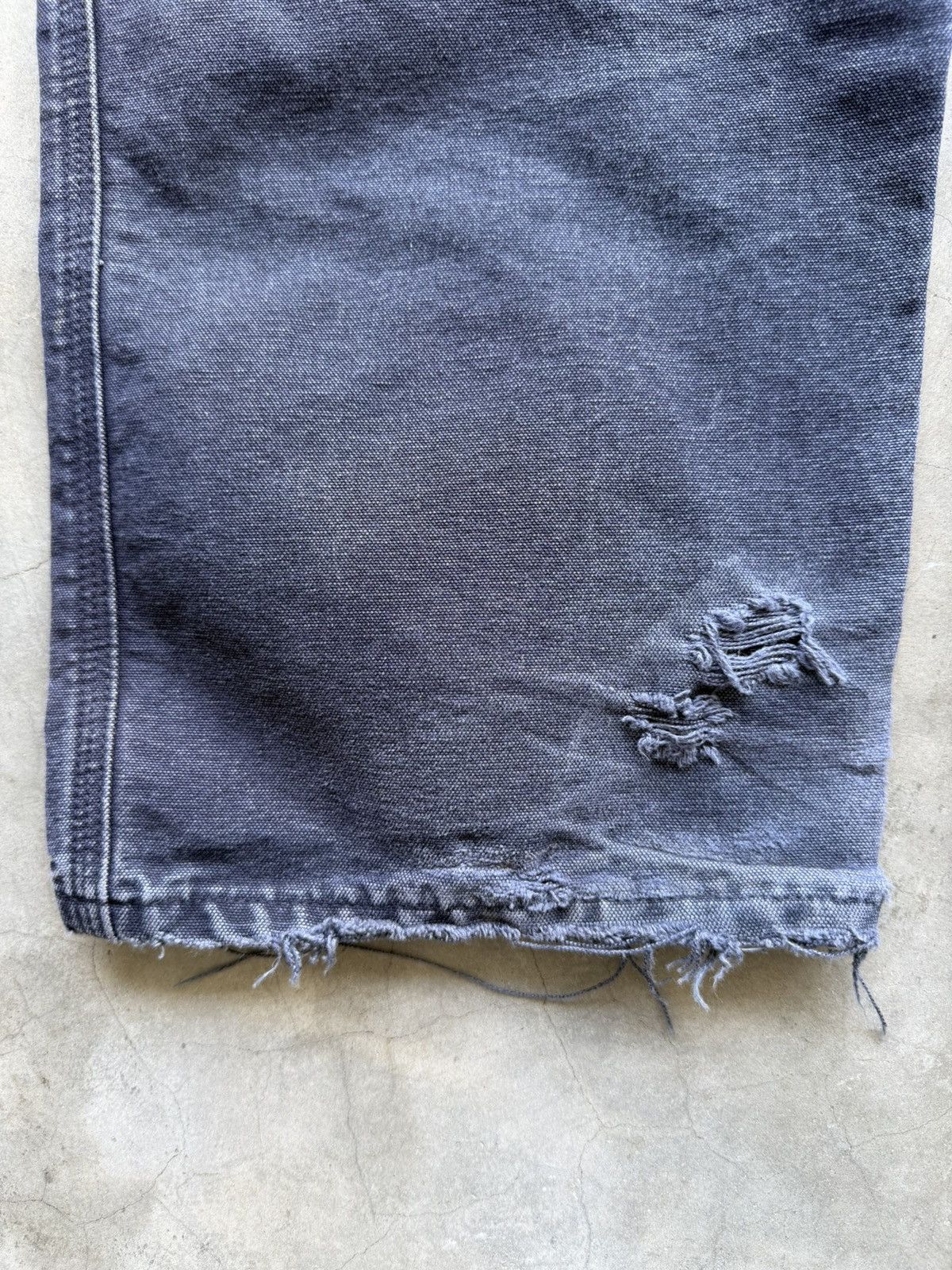 Carhartt Faded Distressed Navy Carhartts Size US 33 - 7 Thumbnail
