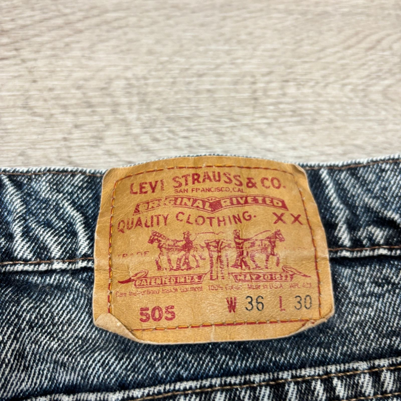 Levi's × Vintage Vintage 80s Levi's 505 Straight Leg Jeans 36x29 Made in USA Size US 36 / EU 52 - 3 Thumbnail