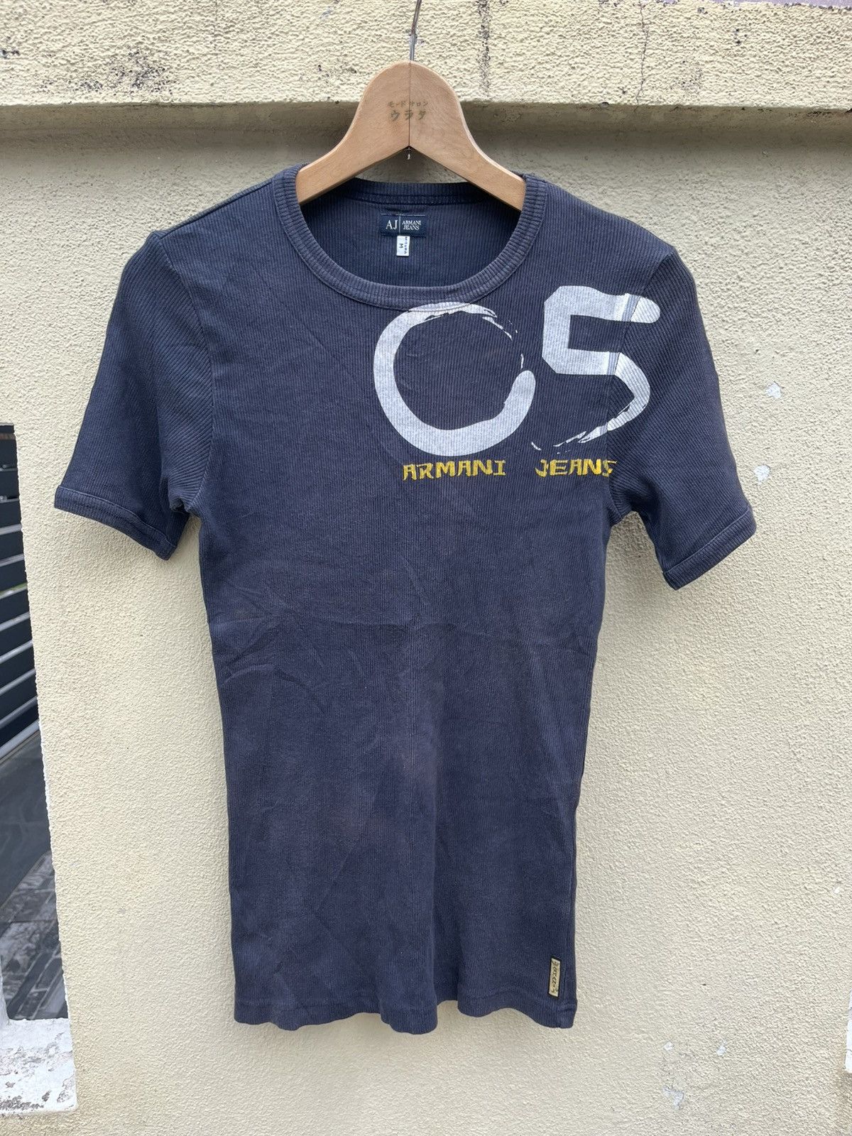 Vintage Vintage Armani jeans tee Size US M / EU 48-50 / 2 - 1 Thumbnail
