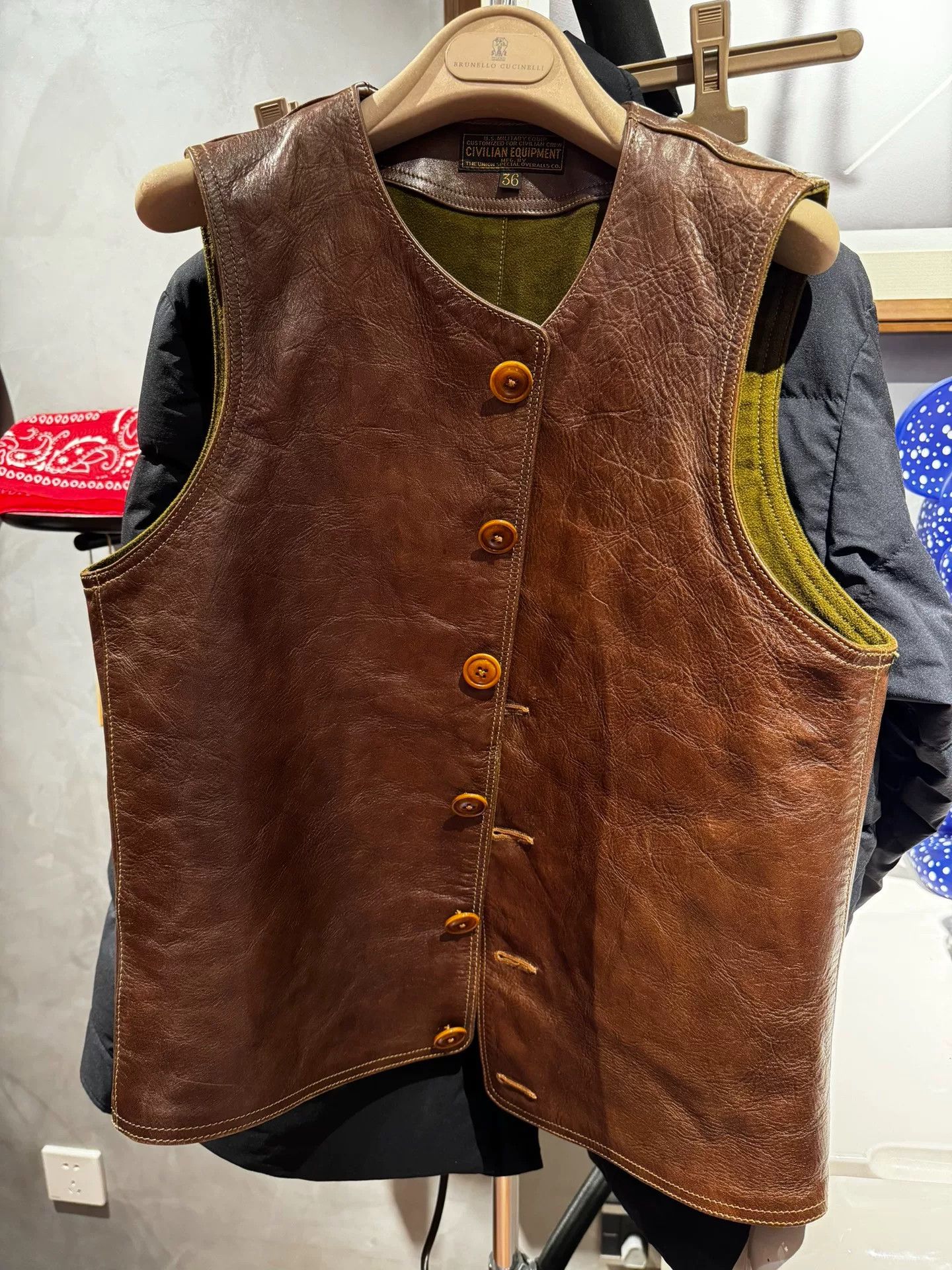 Freewheelers Freewheelers Horsehide Leather Jerkin Size US M / EU 48-50 / 2 - 1 Thumbnail