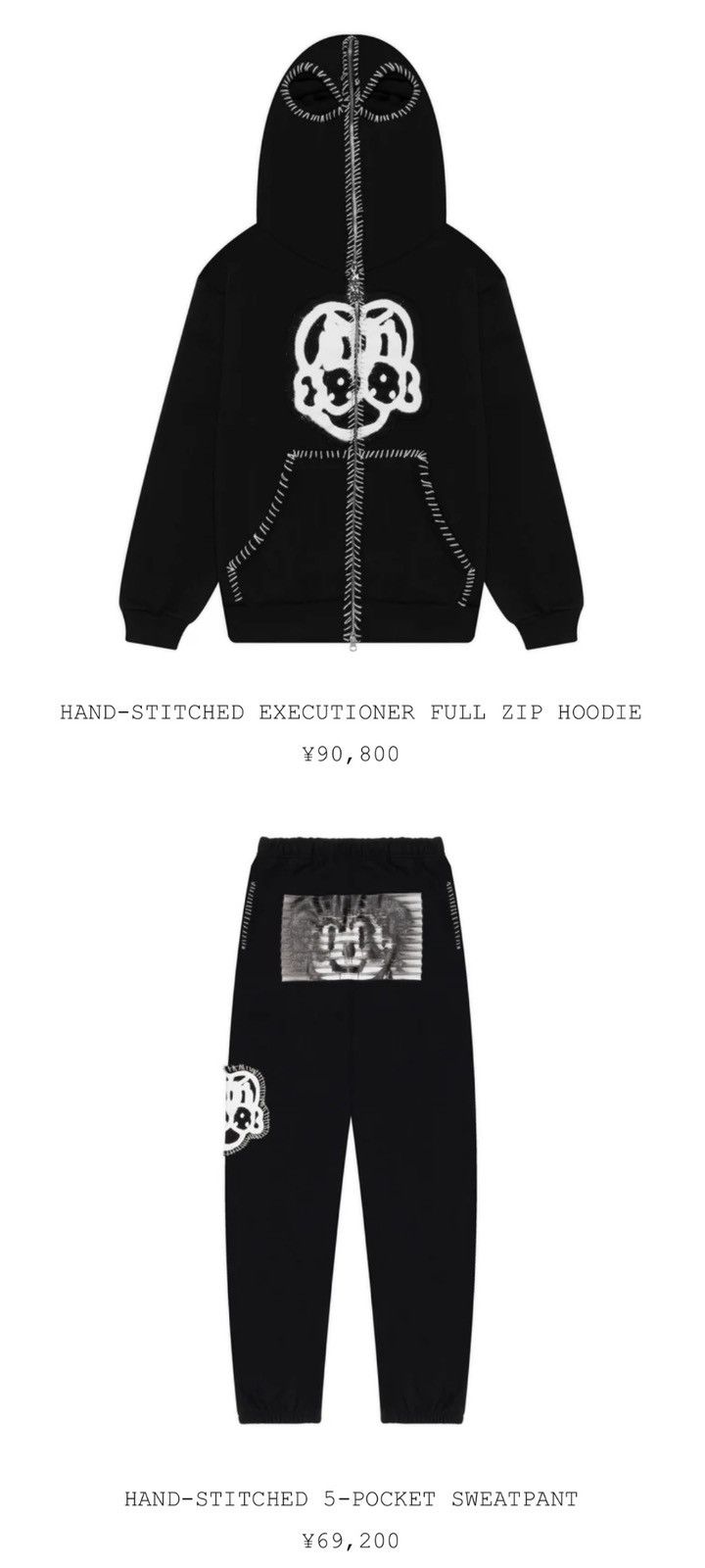 Chito CHITO Hand-Stitched Hoodie + Sweatpants Set Size US S / EU 44-46 / 1 - 2 Thumbnail