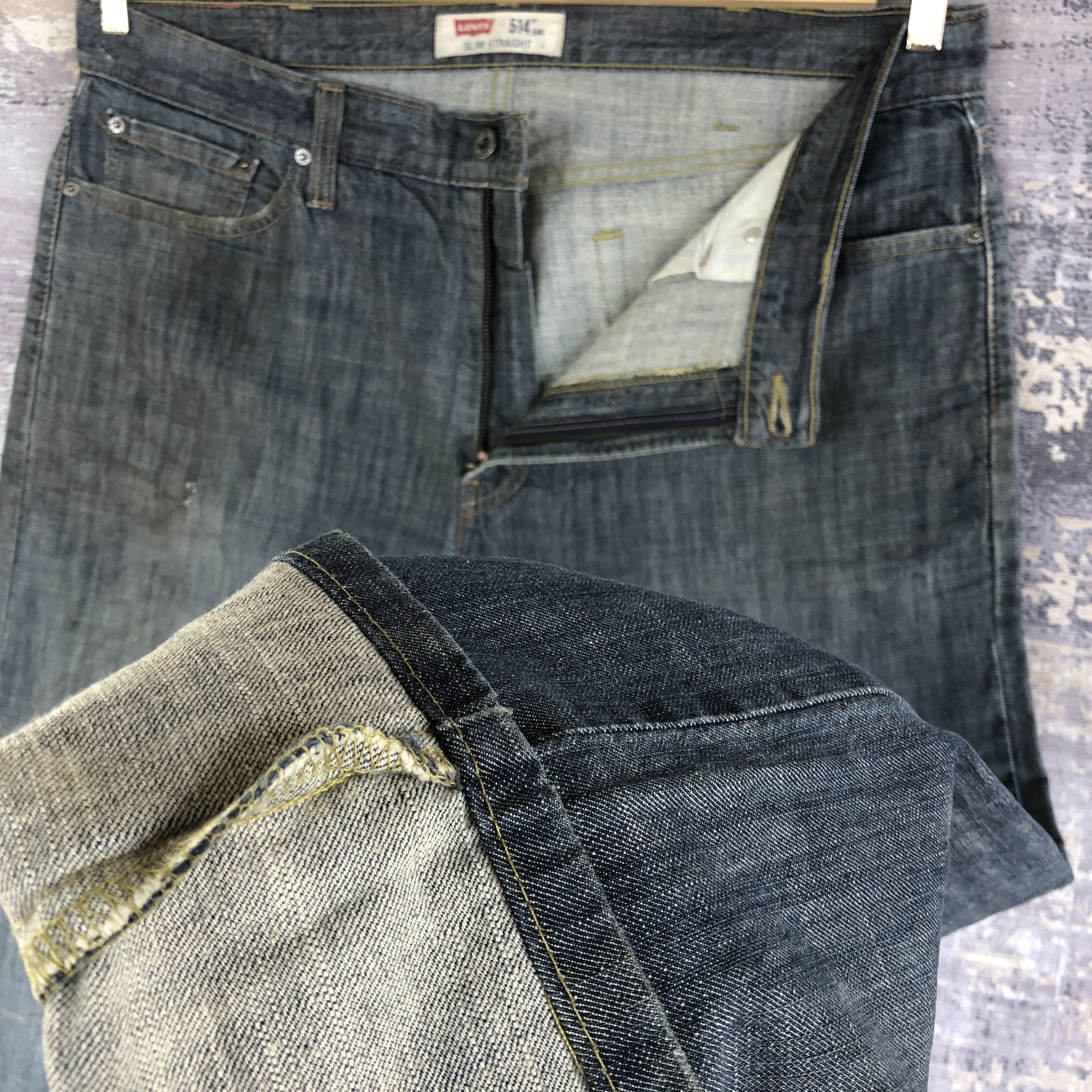 Levi's Vintage Levi's 514 Dark Blue Jeans Levis Tapered Denim Pants Size US 40 / EU 56 - 7 Thumbnail