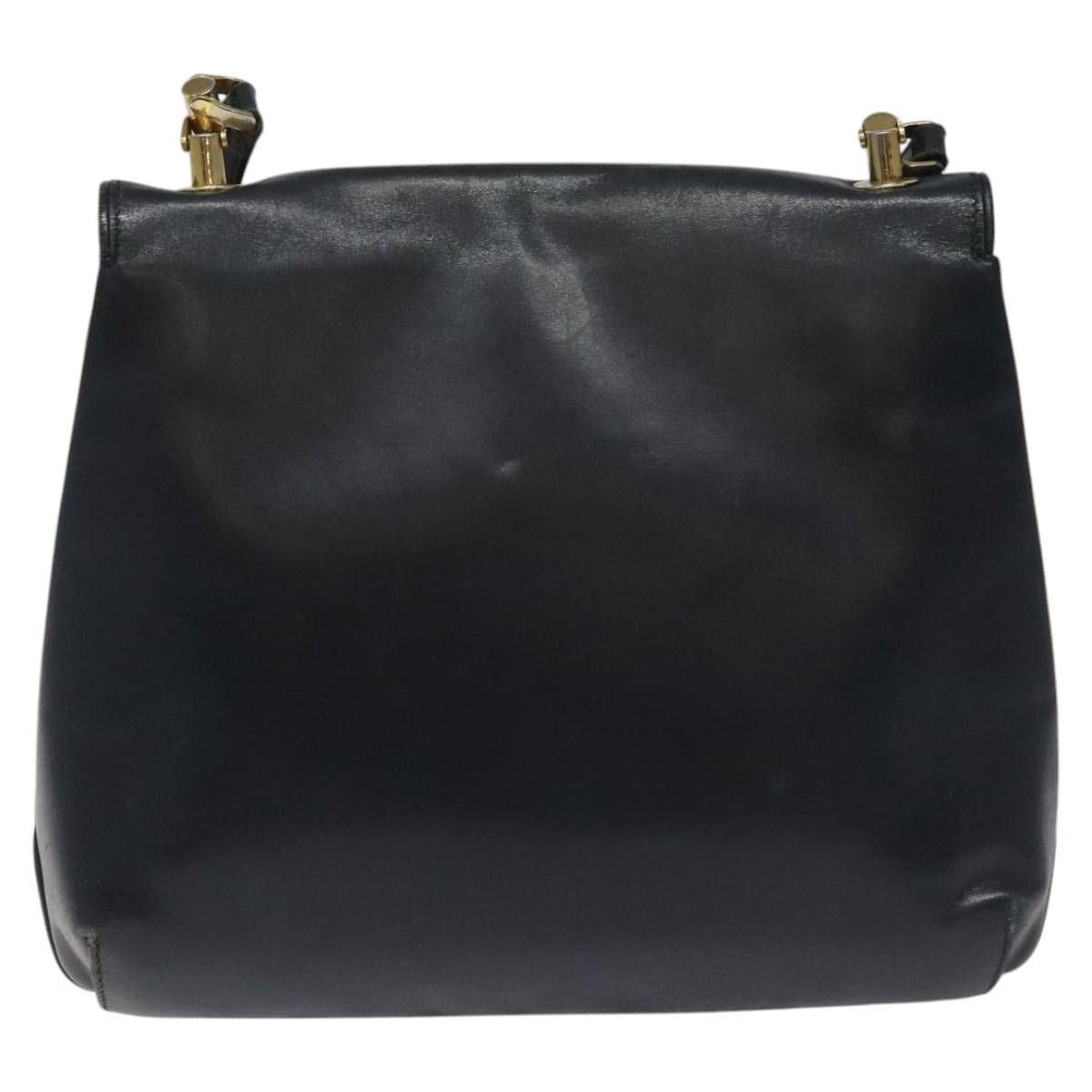 Gucci GUCCI Shoulder Bag Leather Navy Gold Size ONE SIZE - 3 Thumbnail