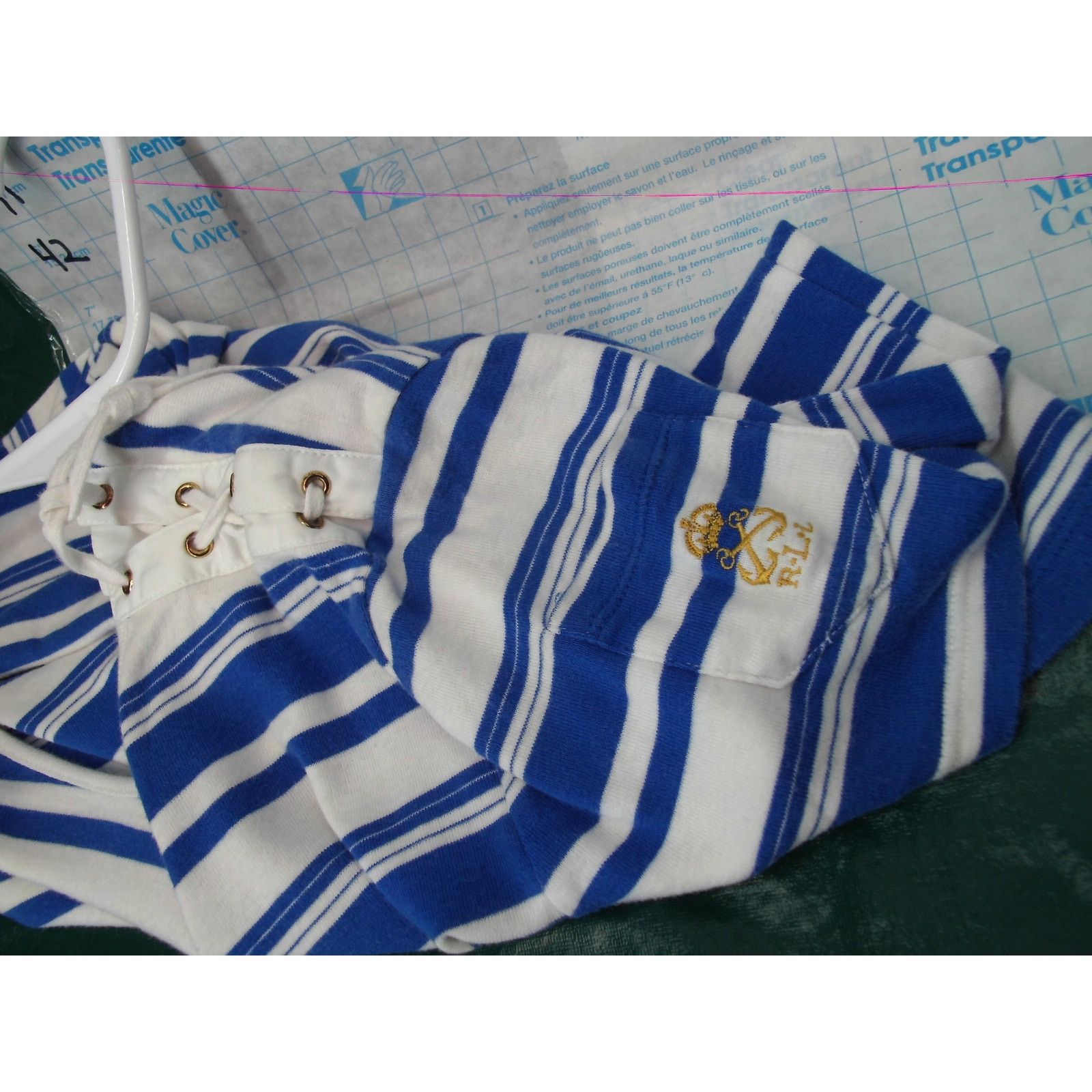 Ralph Lauren Ralph Lauren Medium Women's Top Blue/White Striped Size M / US 6-8 / IT 42-44 - 5 Thumbnail