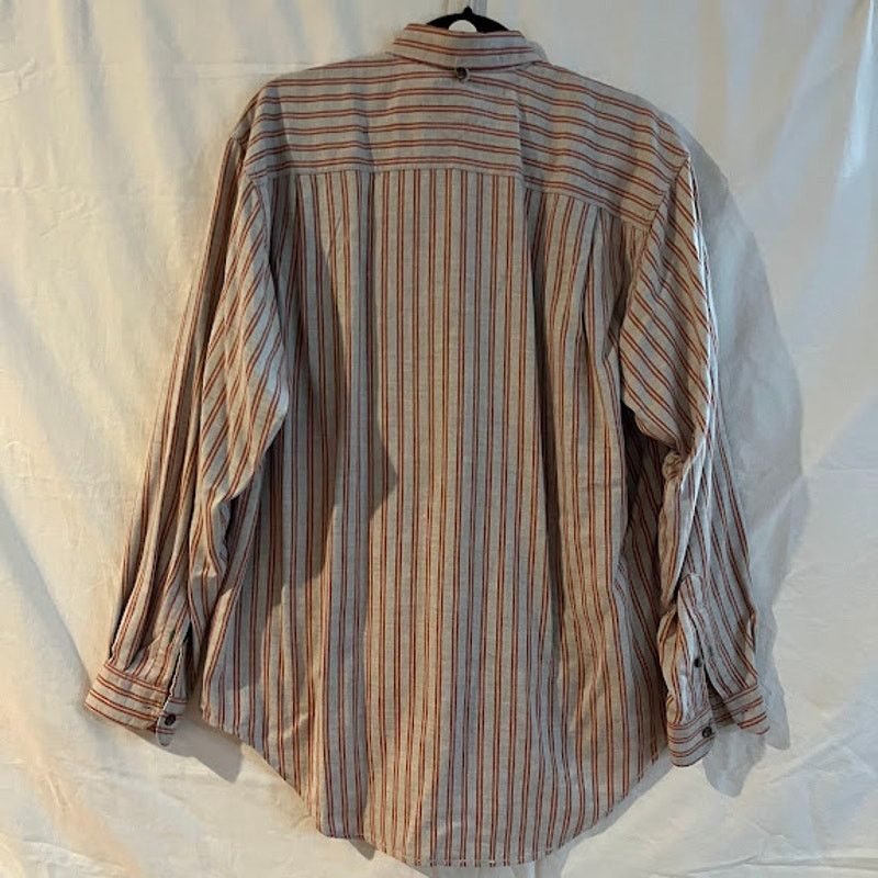 Tommy Hilfiger VTG Tommy Hilfiger Shirt Red Khaki Yellow Stripe Button Down Size US S / EU 44-46 / 1 - 2 Thumbnail