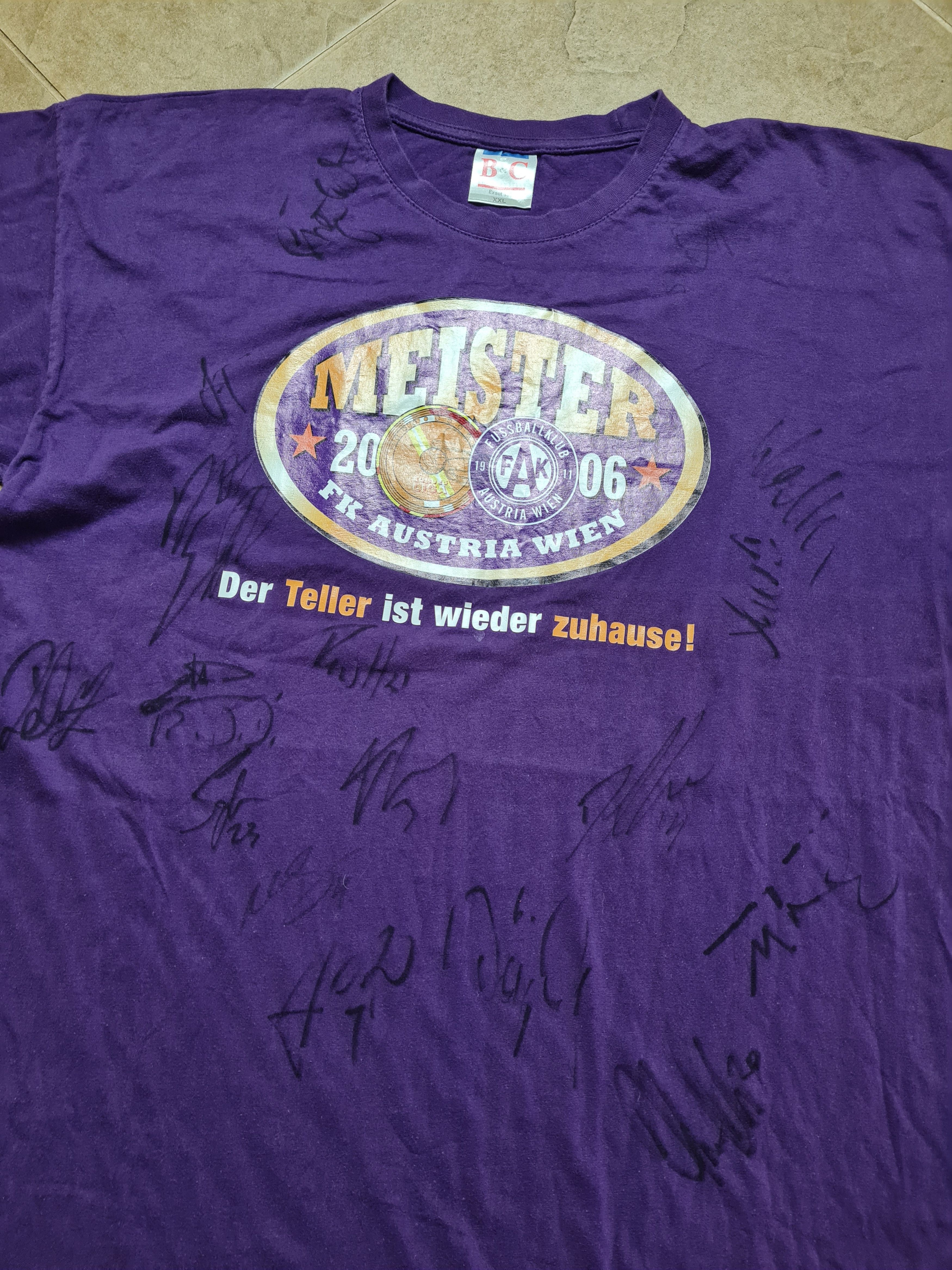Other Vintage Jersey MEISTER 2006 FK AUSTRIA WIEN T-shirts Size US XXL / EU 58 / 5 - 14 Thumbnail