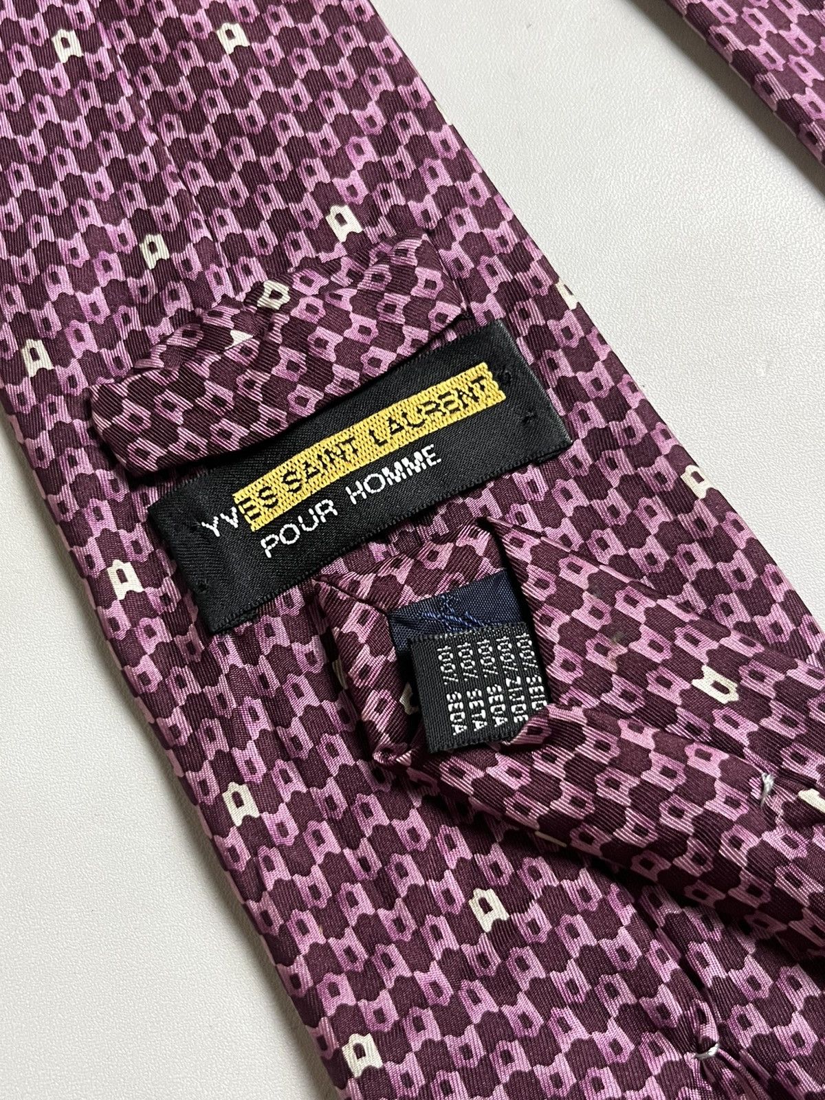 Yves Saint Laurent 🔥HOT🔥Yves Saint Laurent Pour Homme multicolor tie Size ONE SIZE - 6 Thumbnail