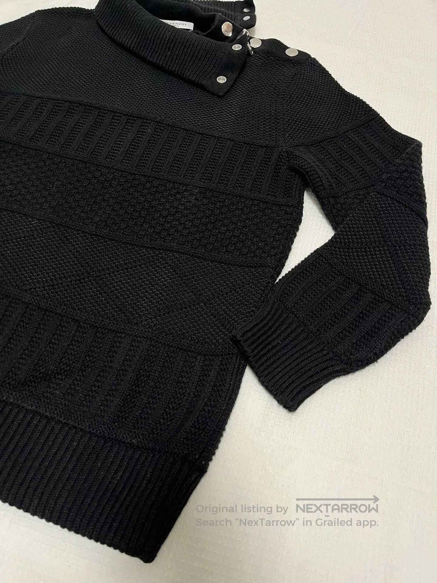 Givenchy Givenchy Zipper Snap Button Sweater L. Size US L / EU 52-54 / 3 - 4 Thumbnail