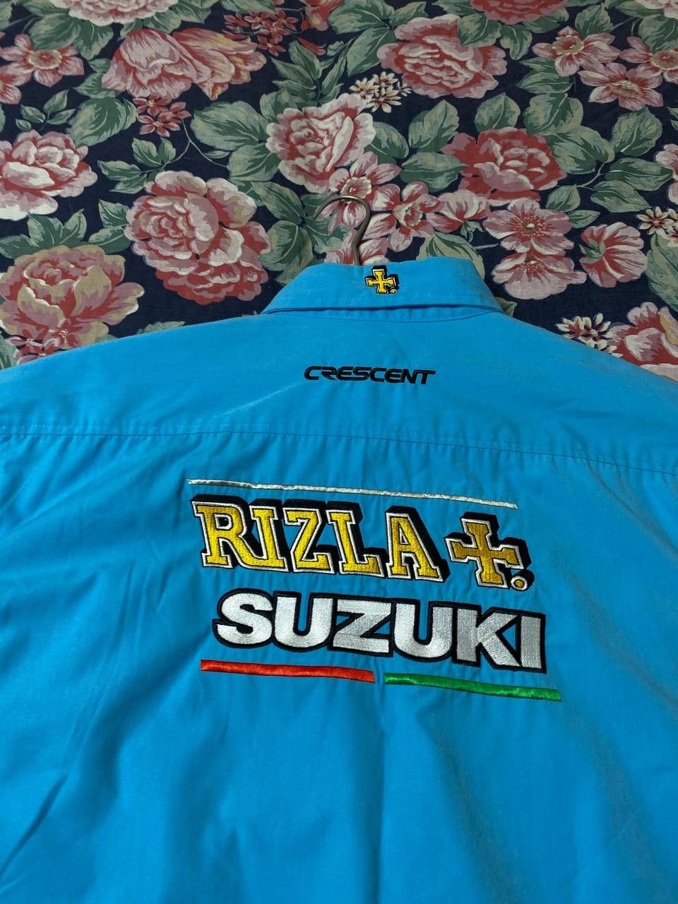 Vintage Vintage Rizla Suzuki Sponsor Big Logo Racing Team Motorsport Size US XL / EU 56 / 4 - 10 Thumbnail
