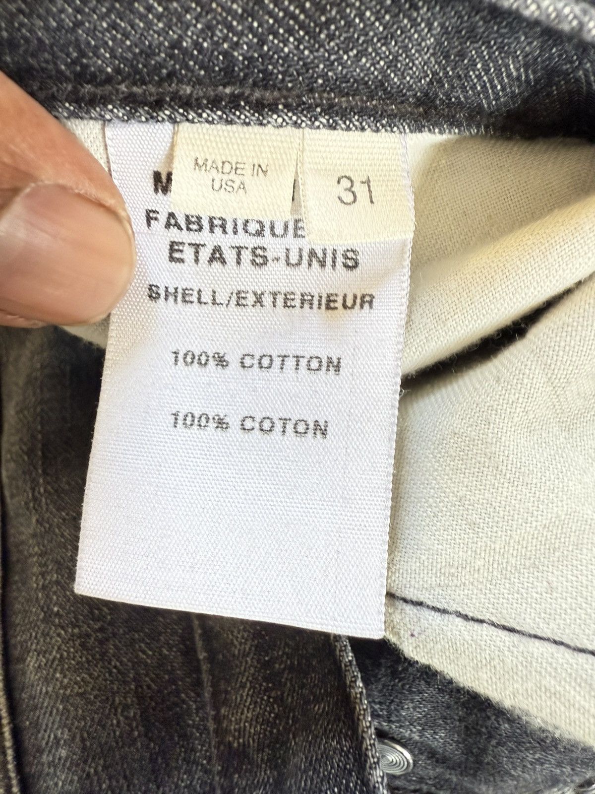 Helmut Lang Black helmut lang new york denim Size US 35 - 5 Thumbnail