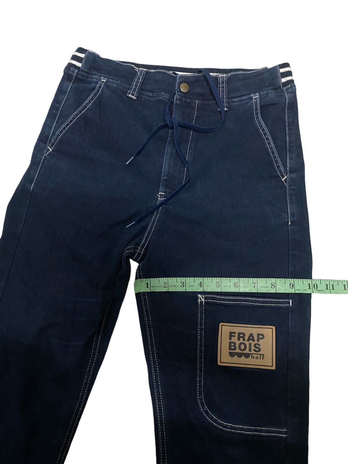 Issey Miyake × Japanese Brand × Vintage Vintage Frapbois half issey miyake Denim Jeans Size 31" - 11 Thumbnail