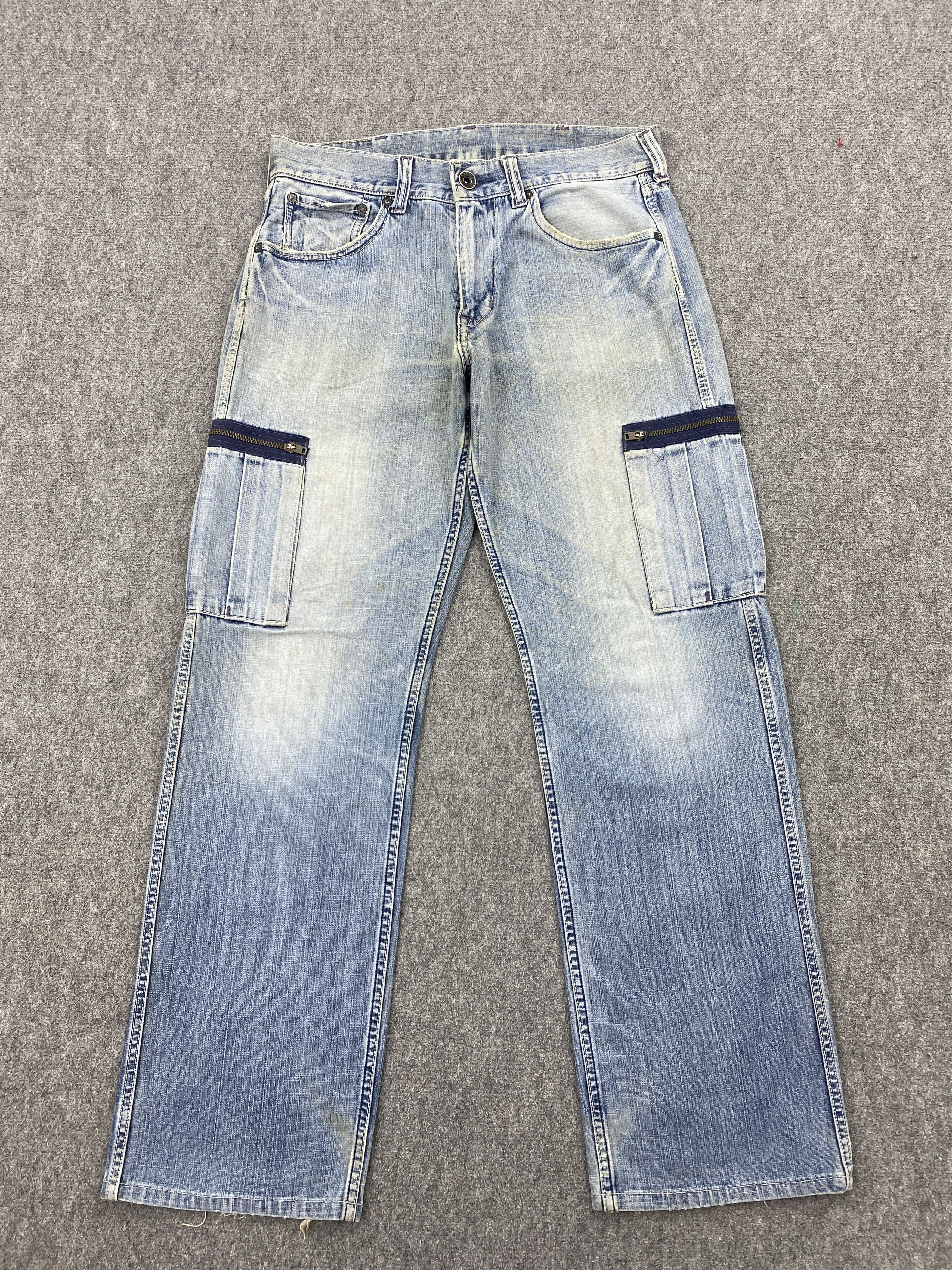 image of Levis 503 Multi Pocket Denim Jeans in Blue Denim, Men's (Size 32)
