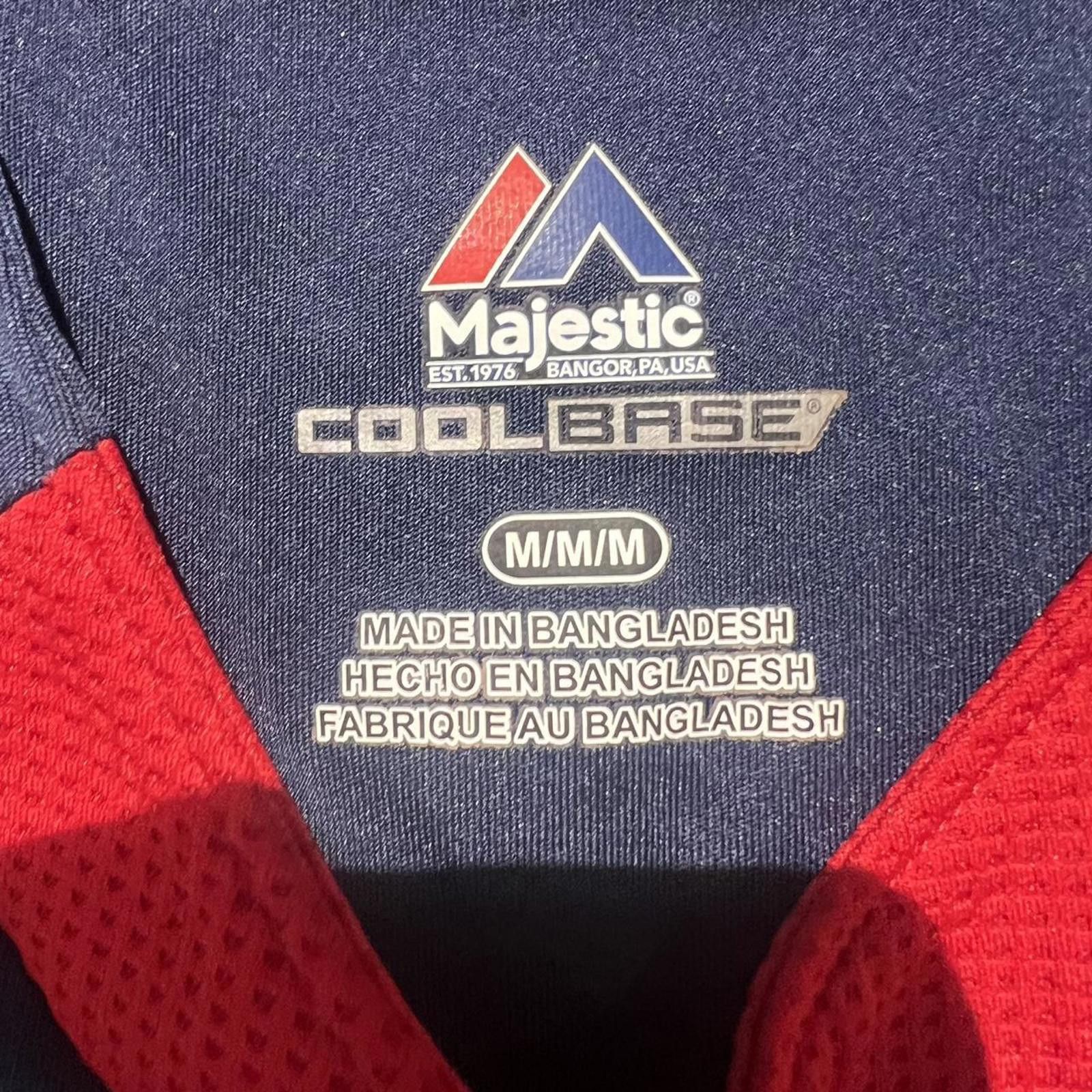 Designer MLB Red Sox Majestic Duncan Practice Shirt Size US M / EU 48-50 / 2 - 5 Thumbnail