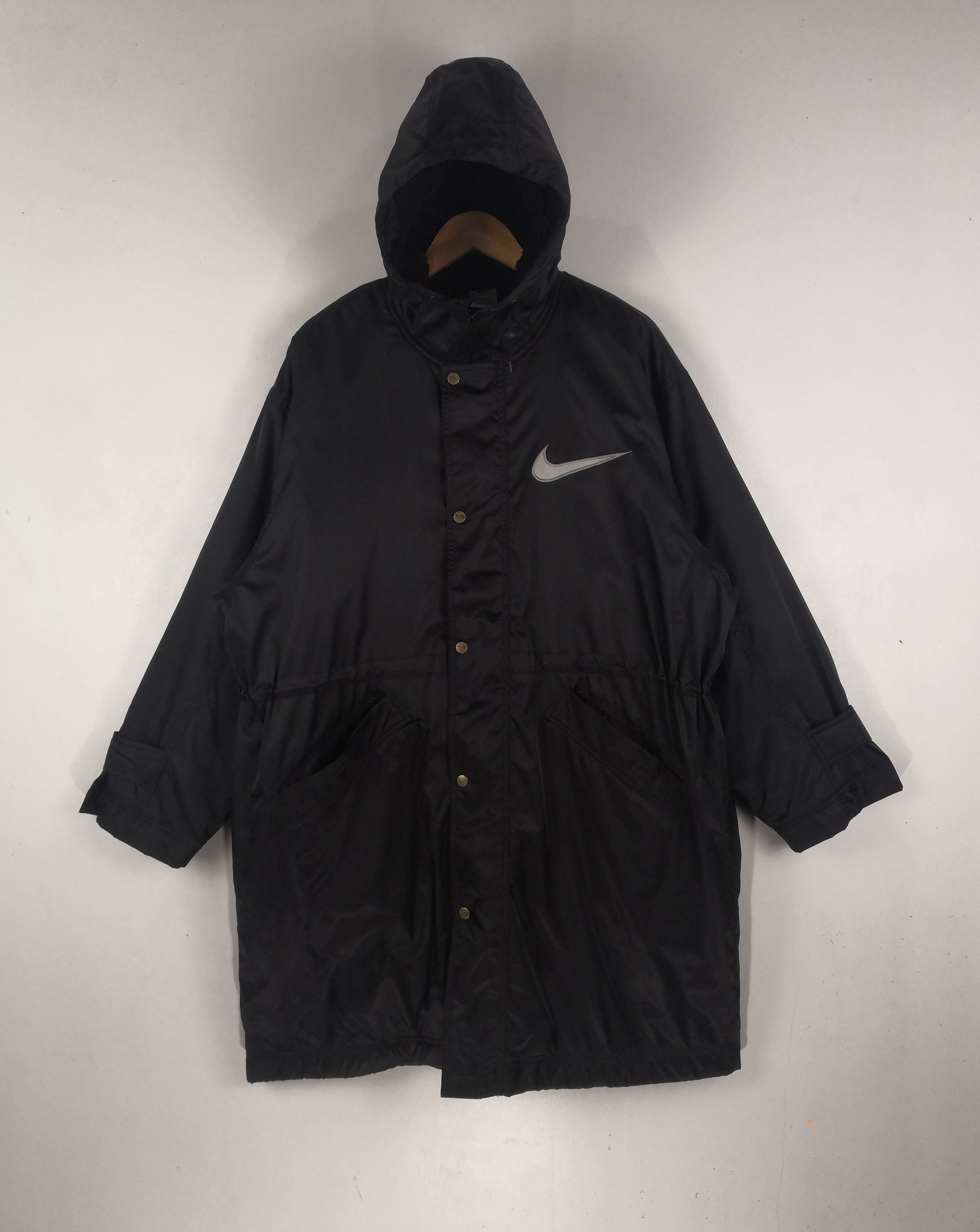 Nike Vintage 90s Nike Puffer Jacket Big Logo Nike Hoodie Winter Size US L / EU 52-54 / 3 - 2 Thumbnail