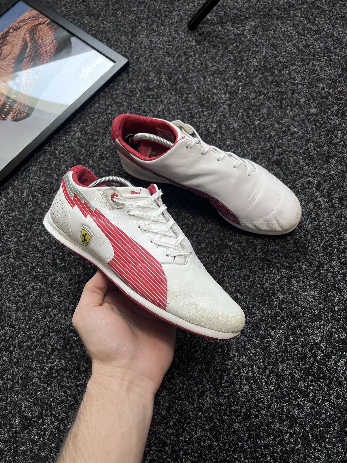 Y2K Puma Speedcat Ferrari Racing Trainers Sneakers in White Men s Size 8.5
