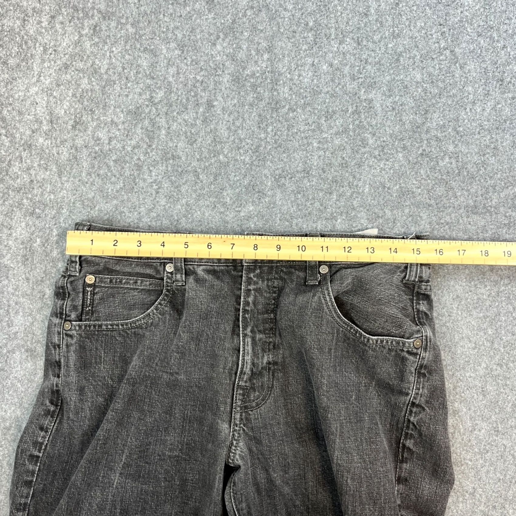Vintage Armani Jeans Jeans Regular Straight 32 Dark Wash Grey Stretch GA Mens Casual 5-Pocket Design Size US 32 / EU 48 - 6 Thumbnail