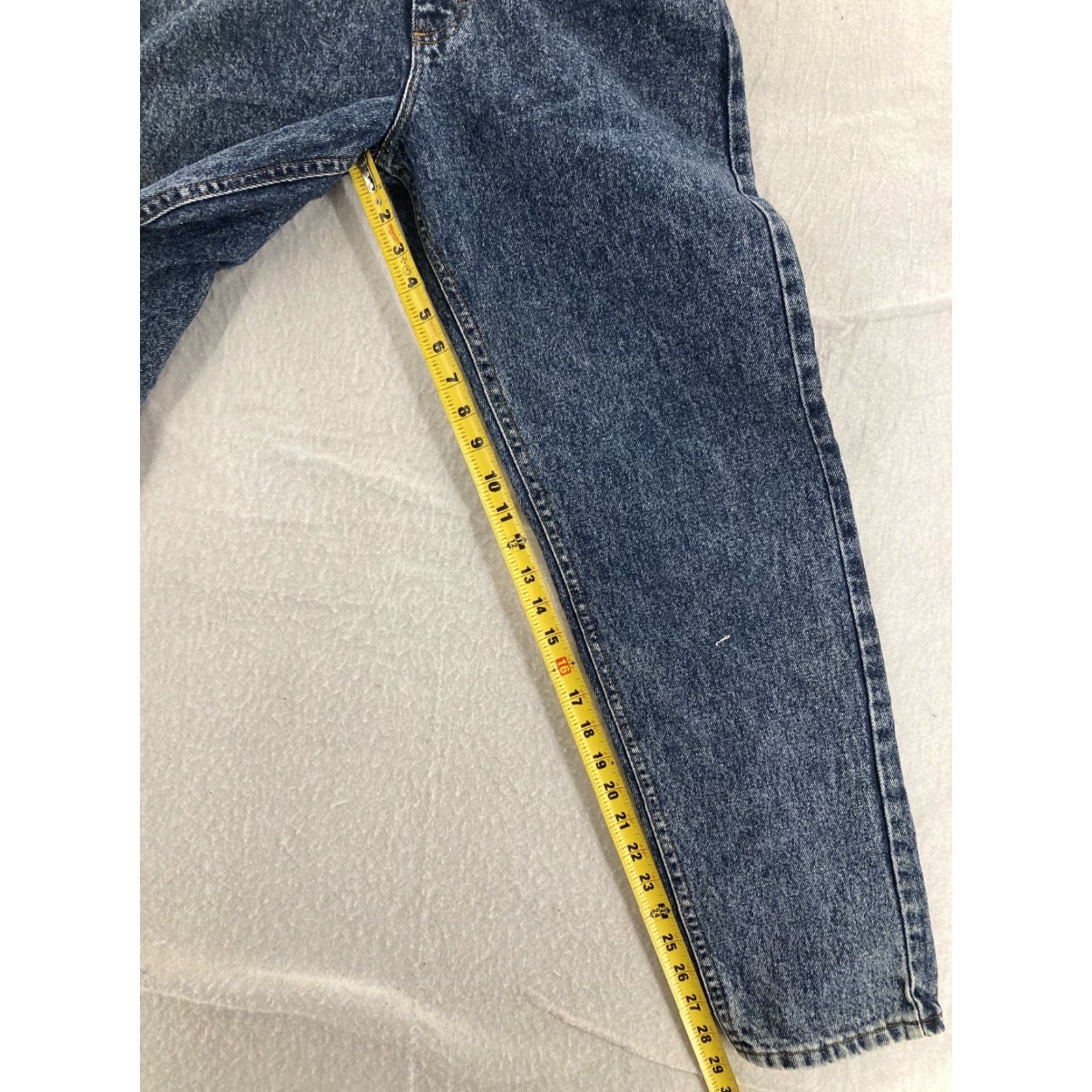 Lee Vintage Lee Mom Jeans Womens 16 High Rise Blue Cotton 90s Hipster Classic Size 38" / US 16 / IT 52 - 7 Thumbnail