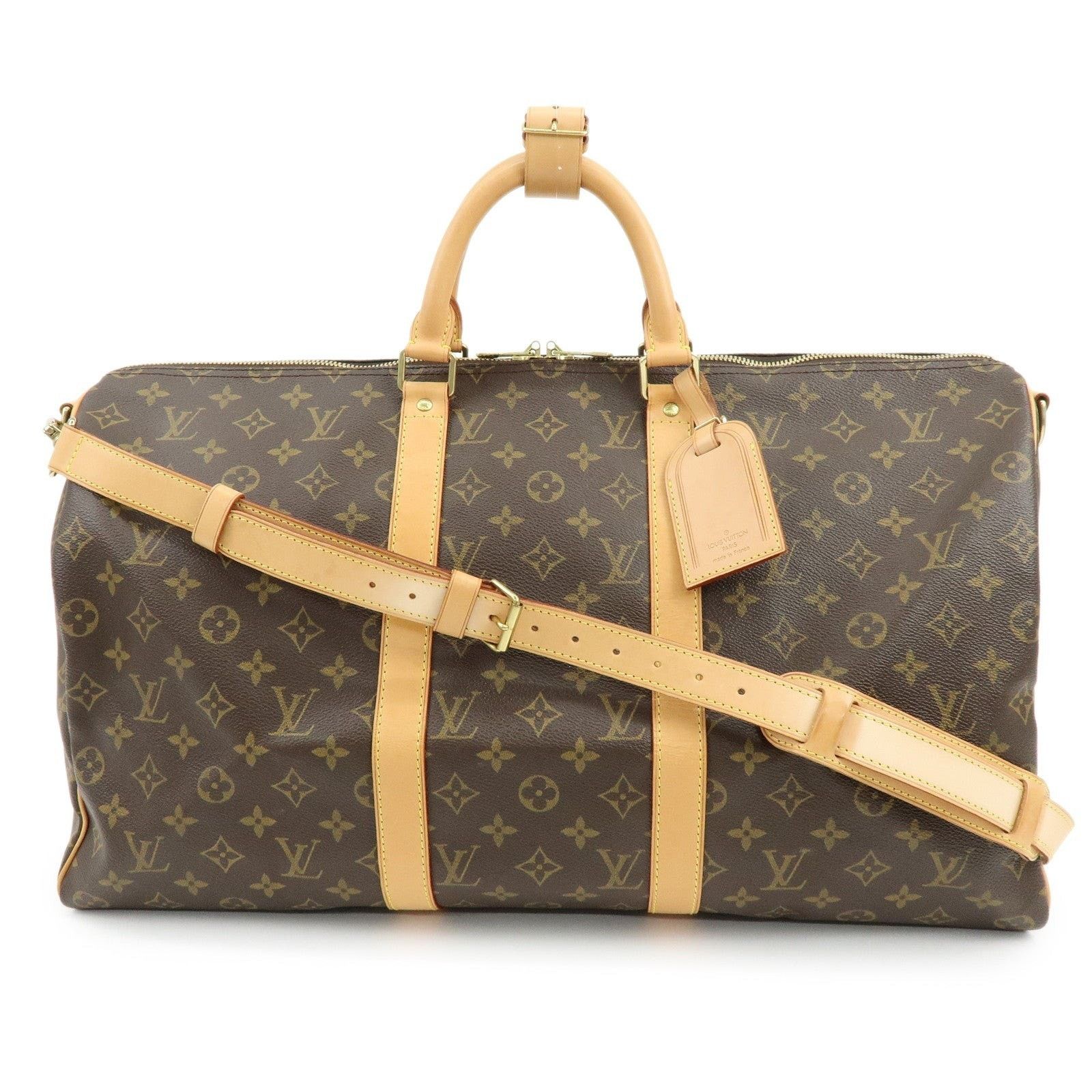 Louis Vuitton Louis Vuitton Monogram Keepall Bandouliere 50 Duffle Bag Size ONE SIZE - 1 Thumbnail