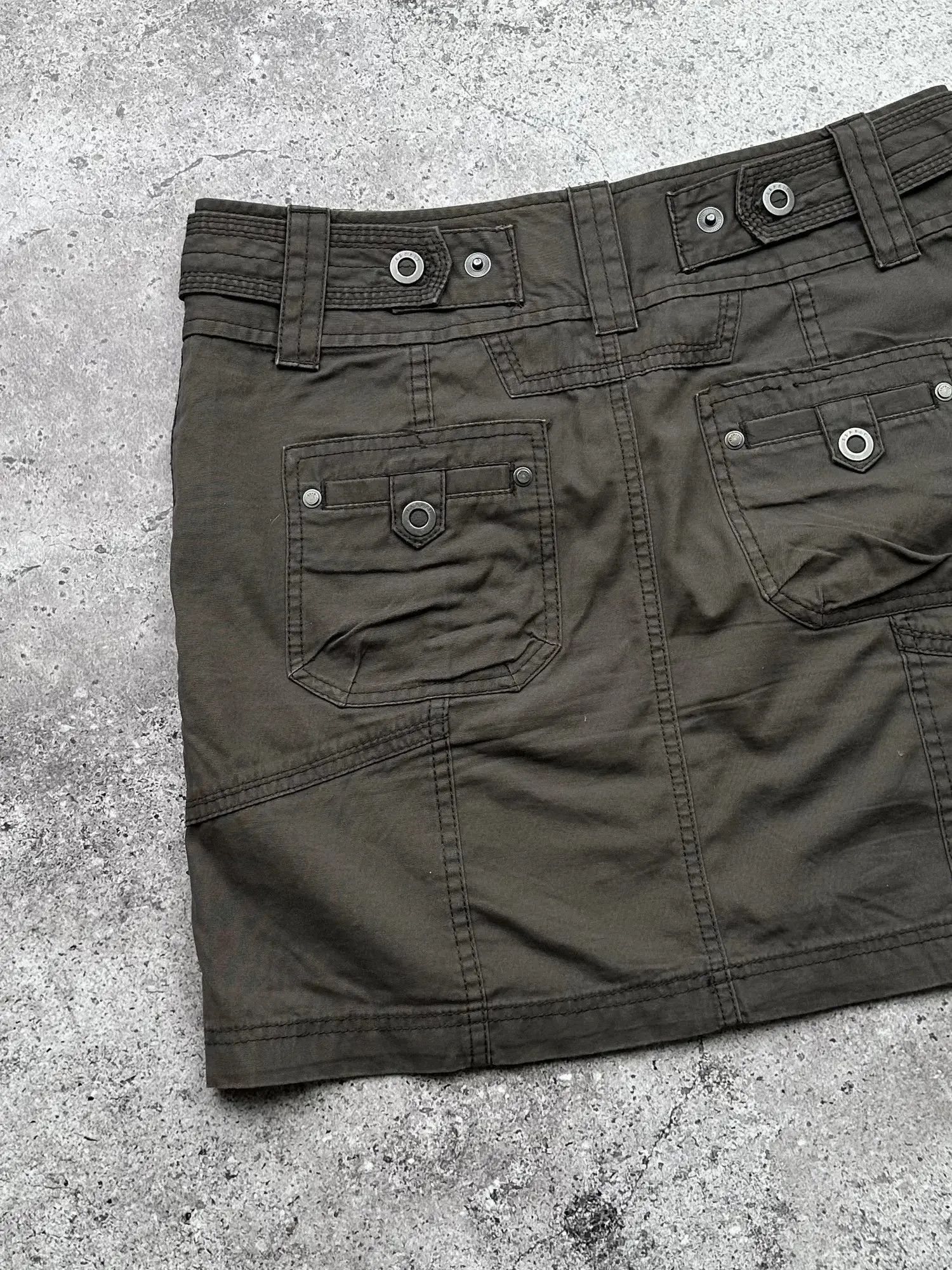 Vintage Vintage Cargo Mini Skirt C58(V142)(E8) Size 30" / US 8 / IT 44 - 5 Thumbnail