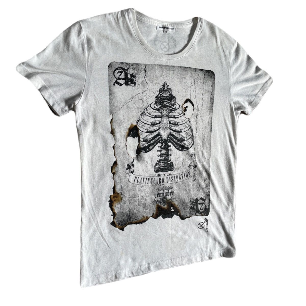 If Six Was Nine 2000s Semanticdesign Vkei Bone Graphic Tee Japanese archive Size US S / EU 44-46 / 1 - 3 Thumbnail