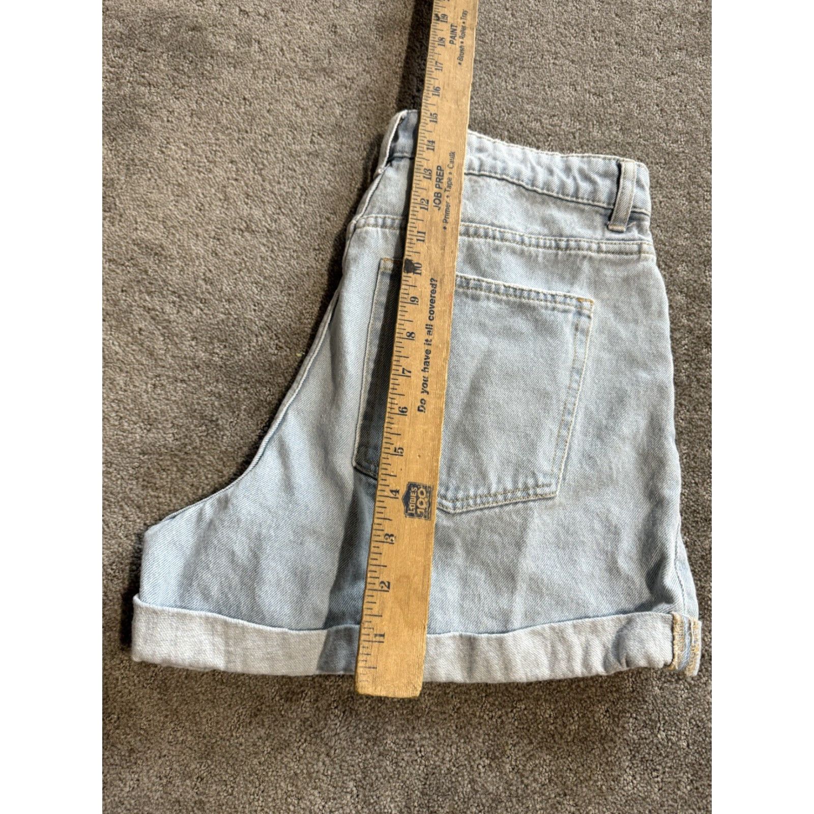 H&M VINTAGE H&M High Waisted Blue Denim Shorts Size 10 In Great Condition Size 32" / US 10 / IT 46 - 6 Thumbnail