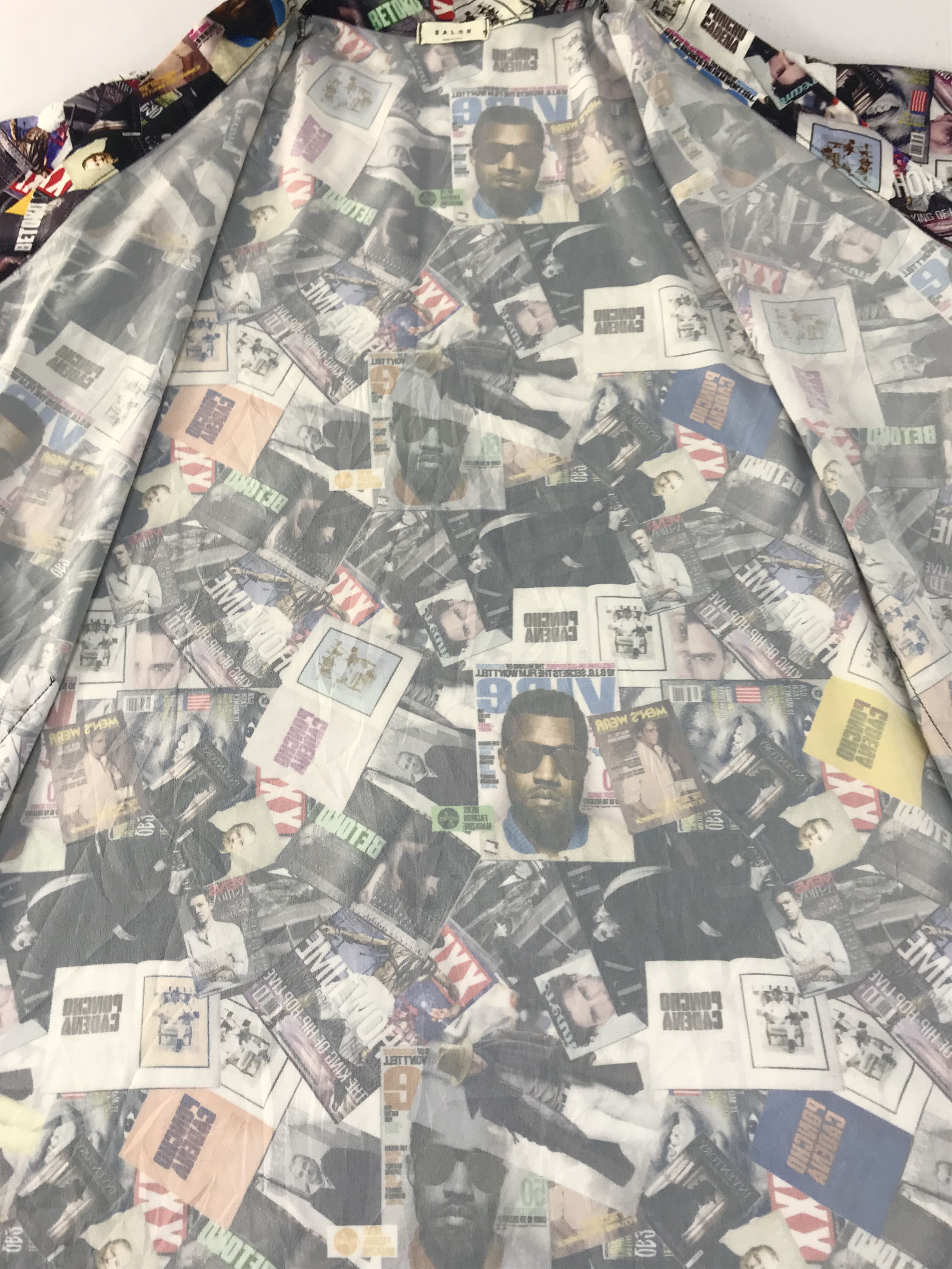 Japanese Brand Salon Kimono Jinbei Poncho Cadena All Over Kanye West Face Size US XXL / EU 58 / 5 - 5 Thumbnail