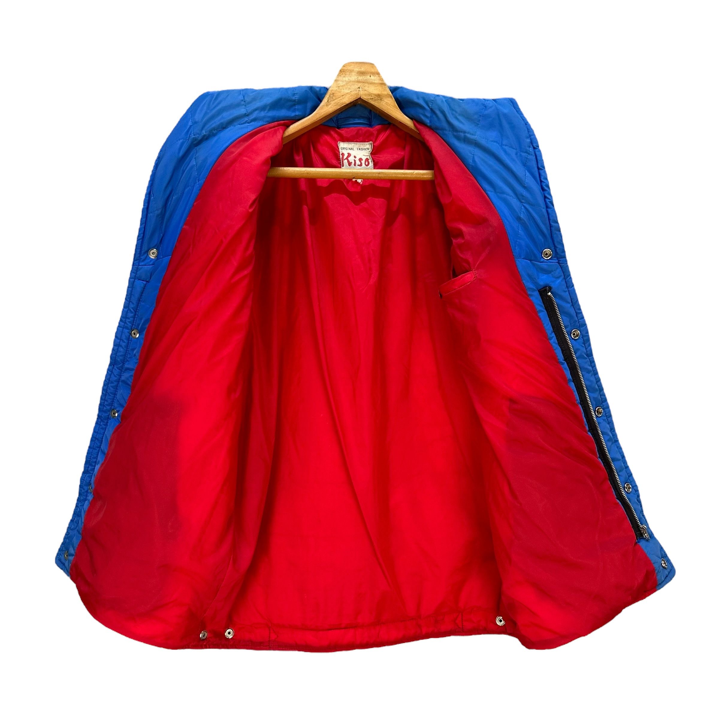 Japanese Brand Vintage 80's Blue Puffer Jacket TEAM SCCN Big Logo #A75-1801 Size US L / EU 52-54 / 3 - 12 Thumbnail