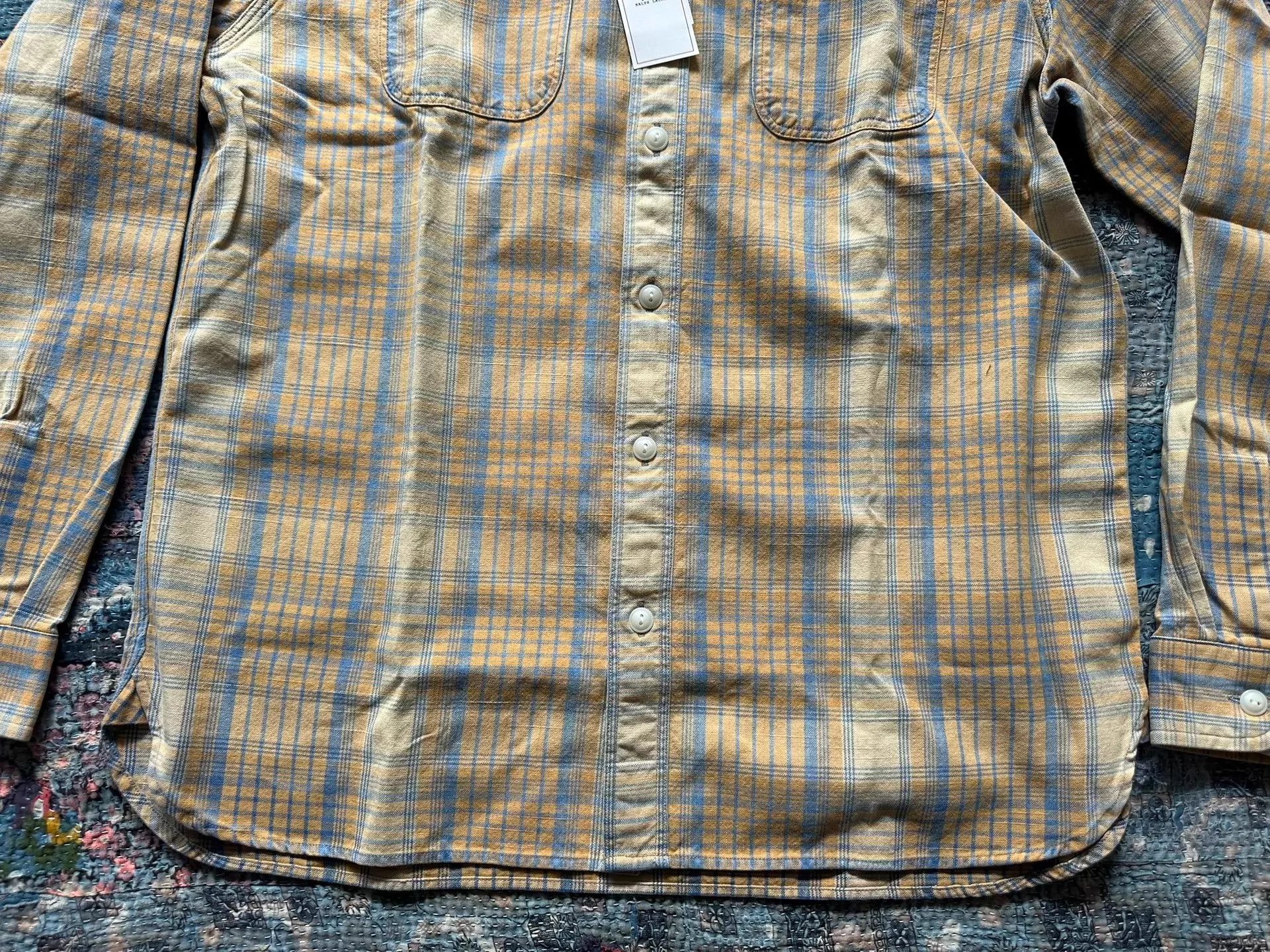 RRL Ralph Lauren RRL Thick Striped Work Shirt L Size US L / EU 52-54 / 3 - 4 Thumbnail