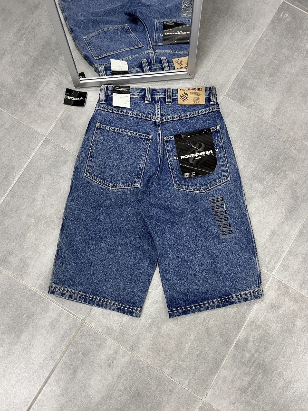 Vintage Denim Shorts Rocawear Baggy Sk8 Carpenter Jnco Rap