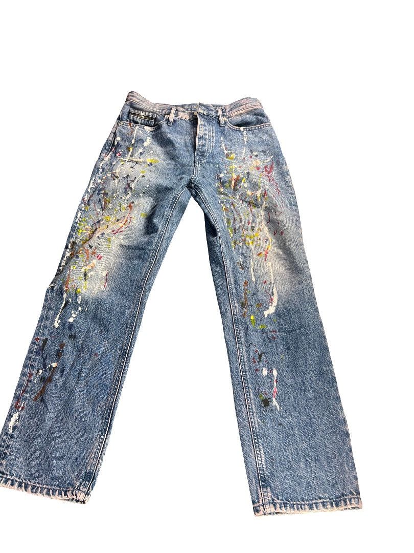 Calvin Klein Calvin Klein Paint Splatter Jeans – W28 L30 – Italian Fabric Size US 28 / EU 44 - 1 Thumbnail