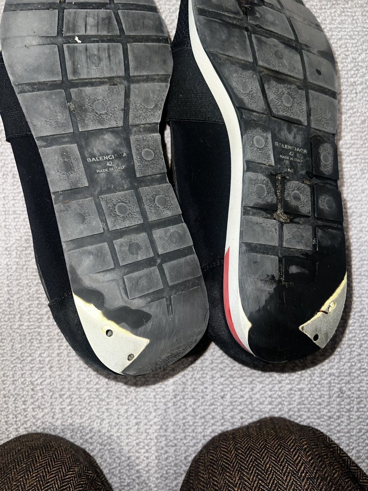 Balenciaga Balenciaga Race Runner Black Leather & Mesh Sneakers Size 8 Size US 8 / EU 41 - 12 Thumbnail