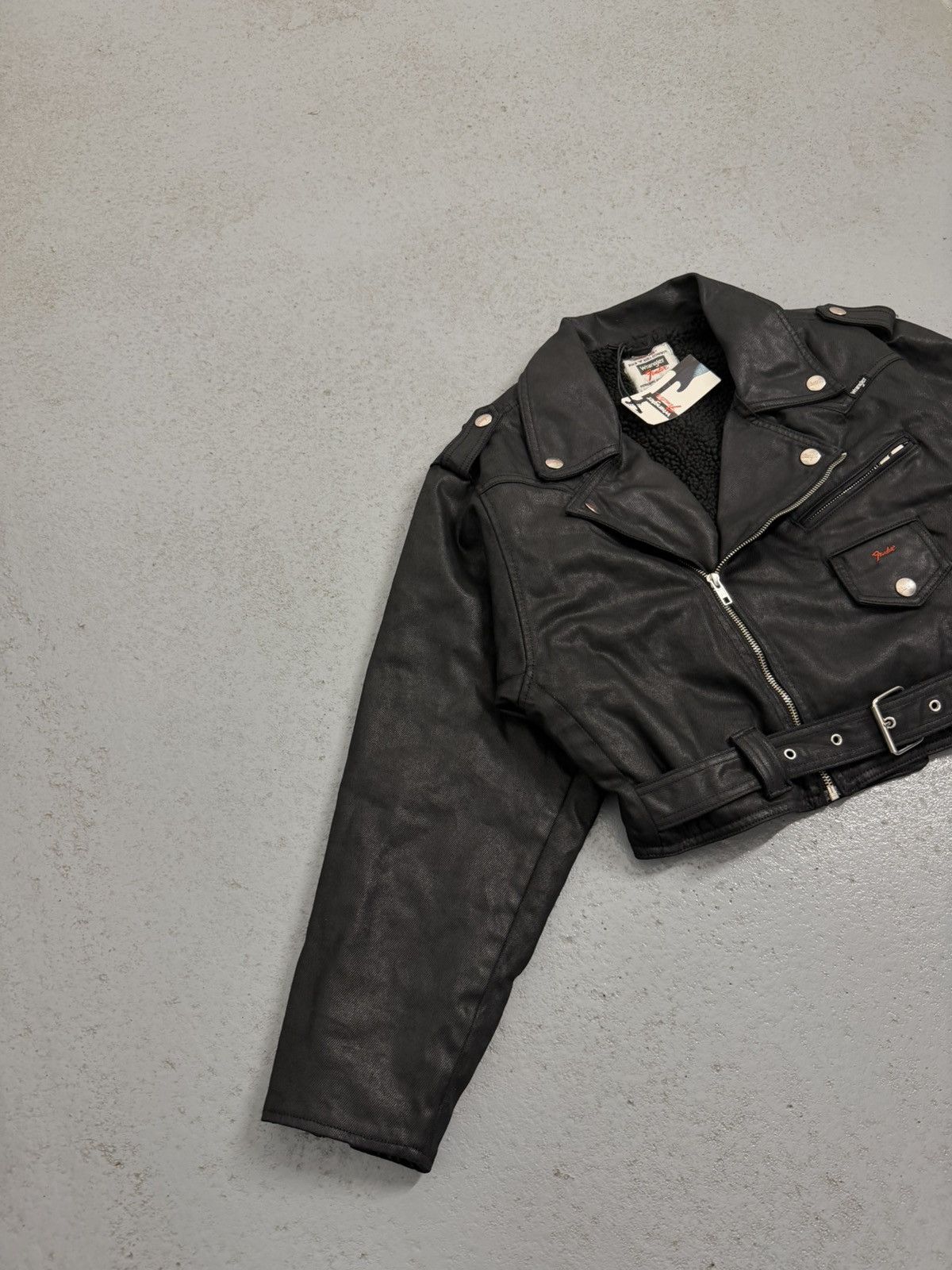Wrangler Wrangler x Fender Soft Leather Insulated Cropped Jacket Size M / US 6-8 / IT 42-44 - 6 Thumbnail