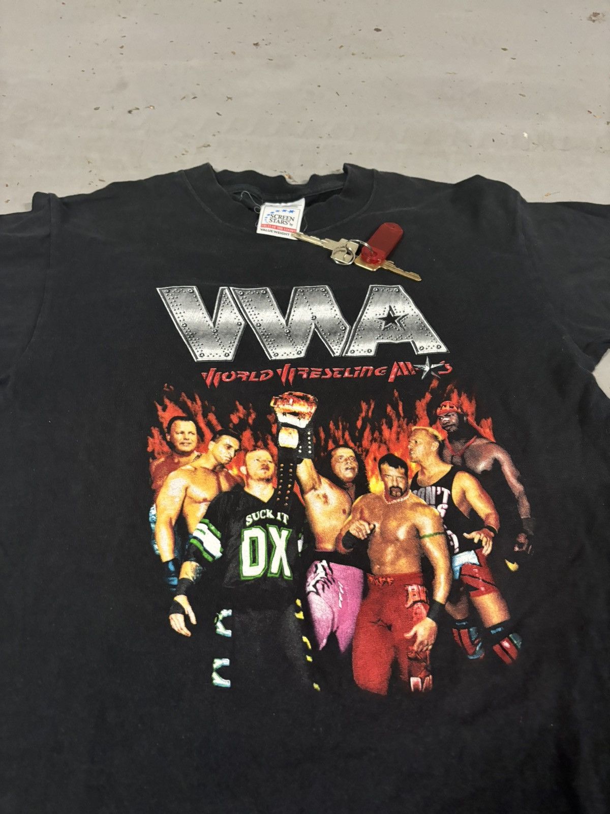 Vintage × WWE Vintage Word Wrestling All Stars Y2K WWE Tee Size US S / EU 44-46 / 1 - 2 Thumbnail
