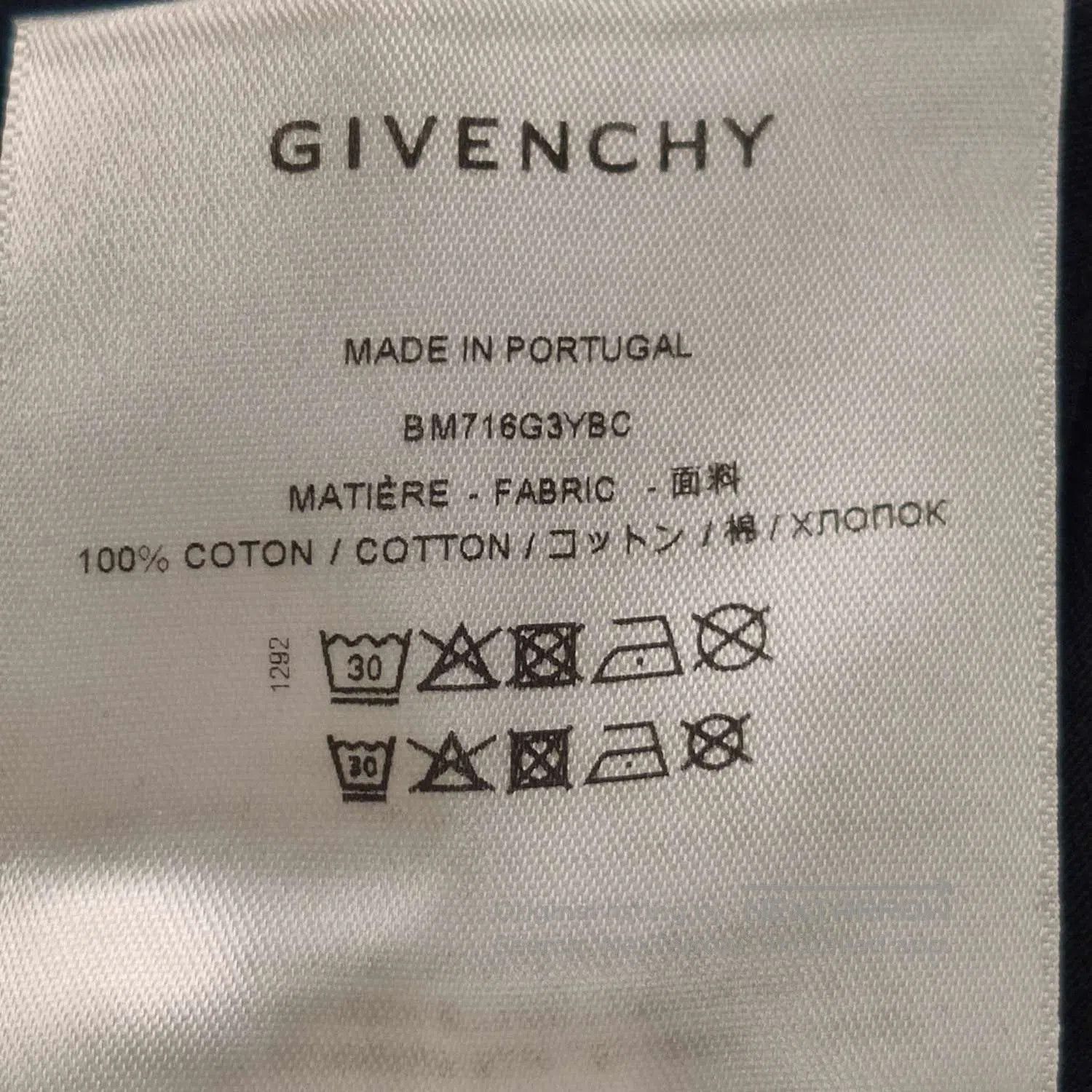 Givenchy Givenchy XS Cotton Logo Crew Neck T. Size US XS / EU 42 / 0 - 8 Thumbnail